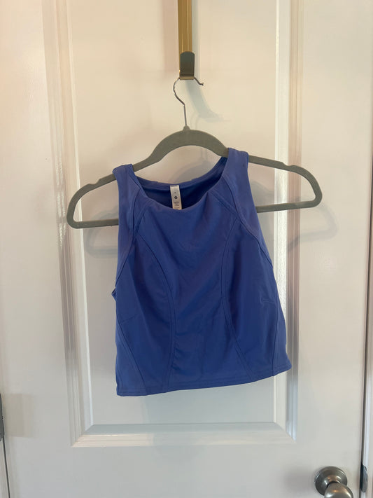 Lululemon Cropped Active Tank Women’s Size 8 (Medium) Periwinkle