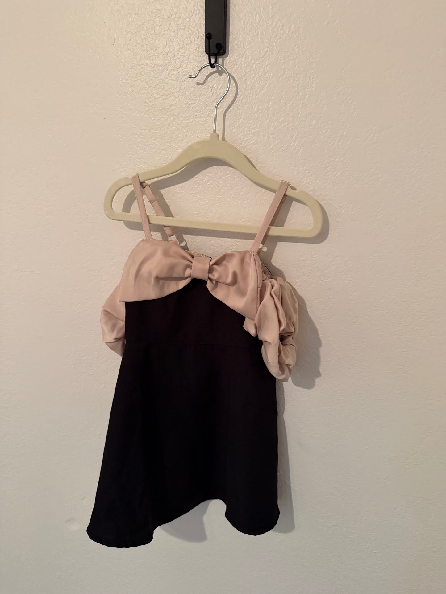 Bow Dress Toddler Size 2T Black