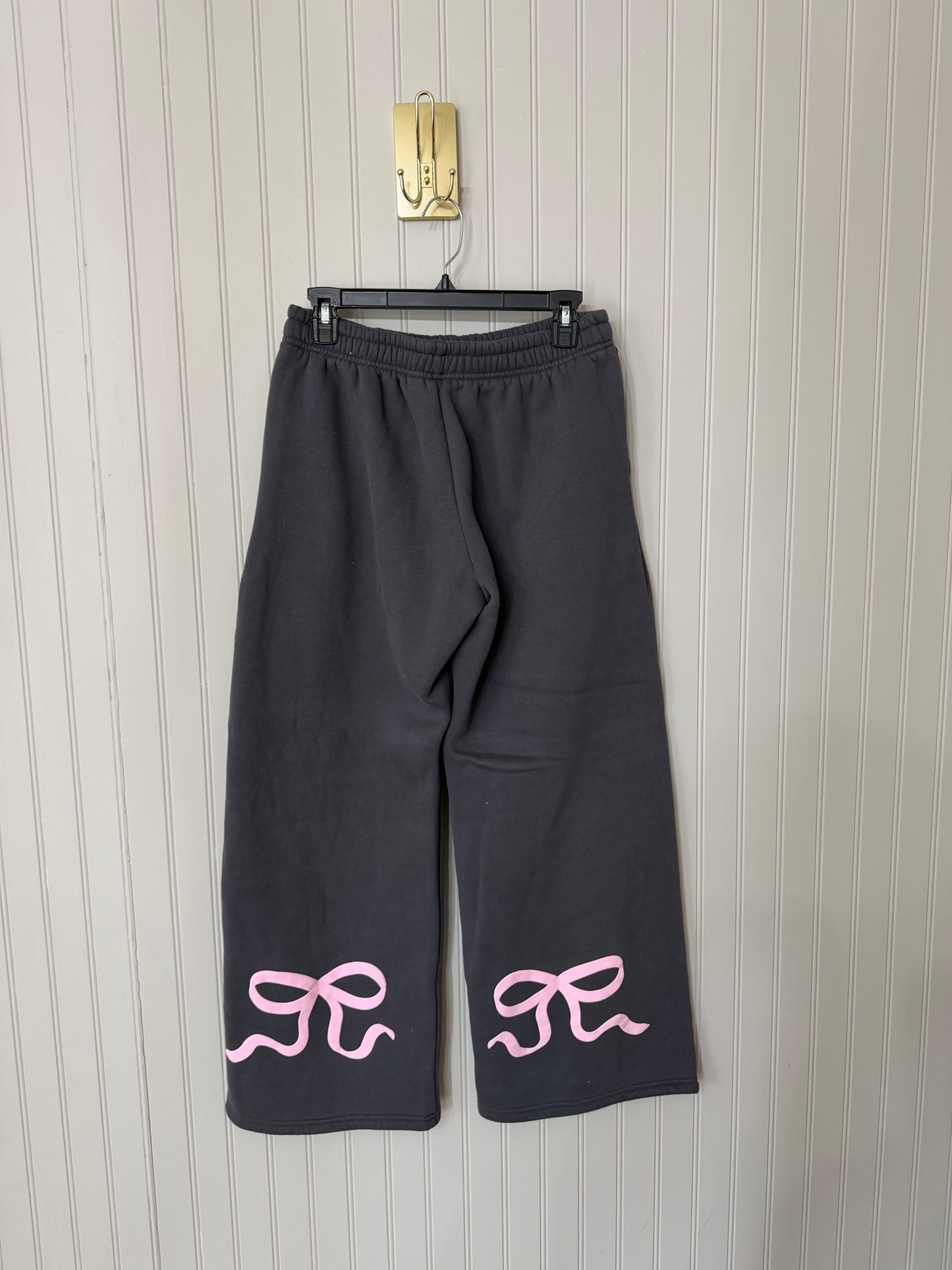 Edikted Bonney Bow Detail Matching Set Women’s Medium Dark Gray