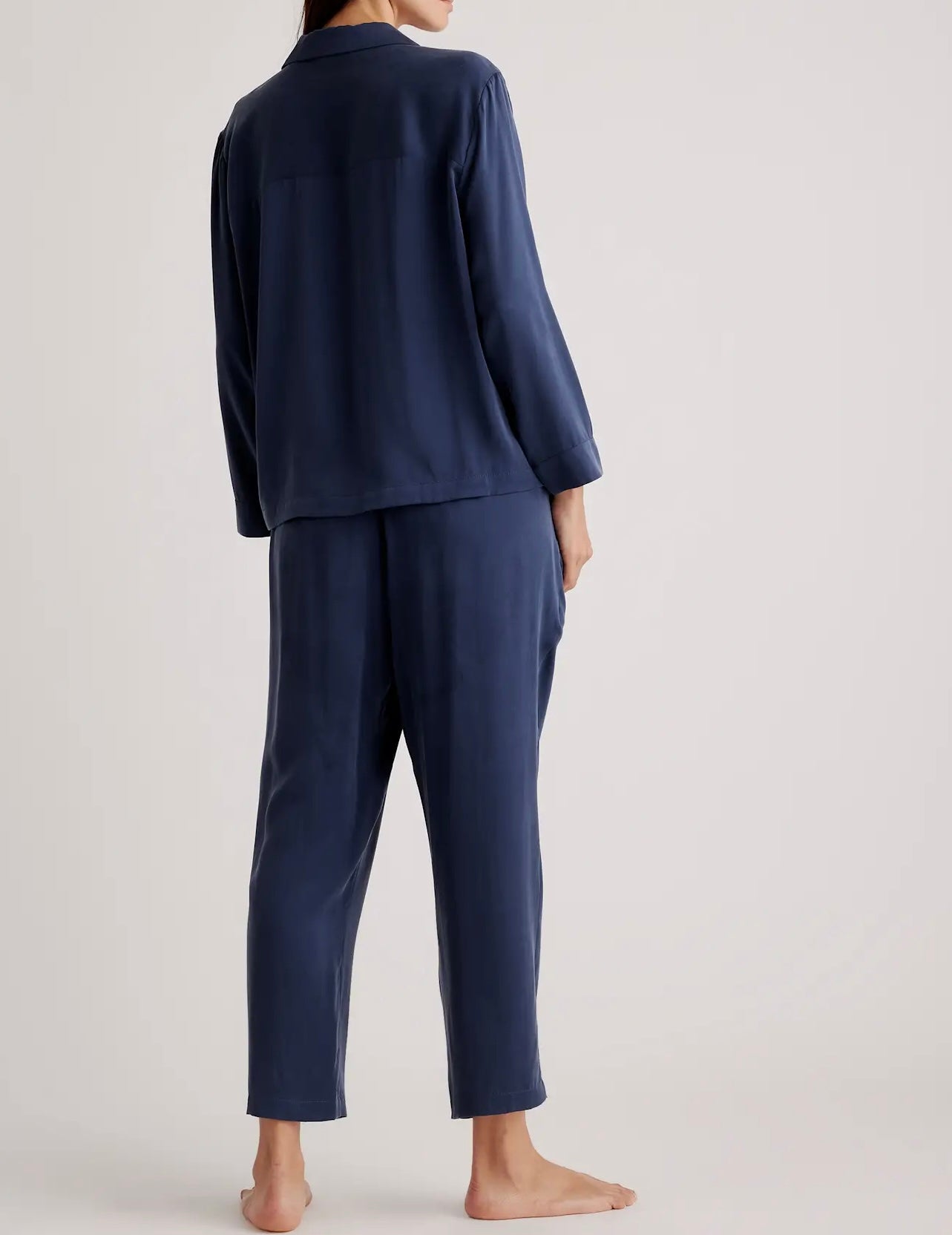 Quince Silk Pajamas Matching Set Women’s Small Indigo NWT