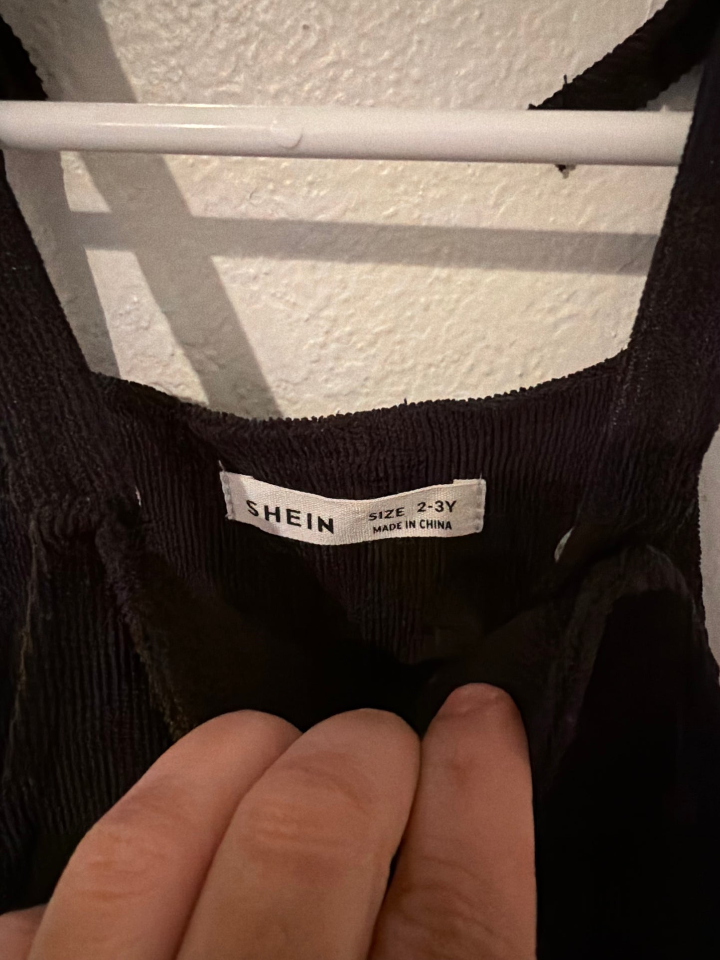 Corduroy Romper Toddler Size 2-3 Years Black