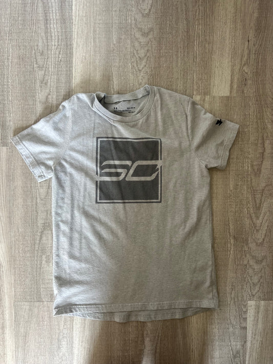 Under Armour Short Sleeve Tee Boy’s Size Large Gray