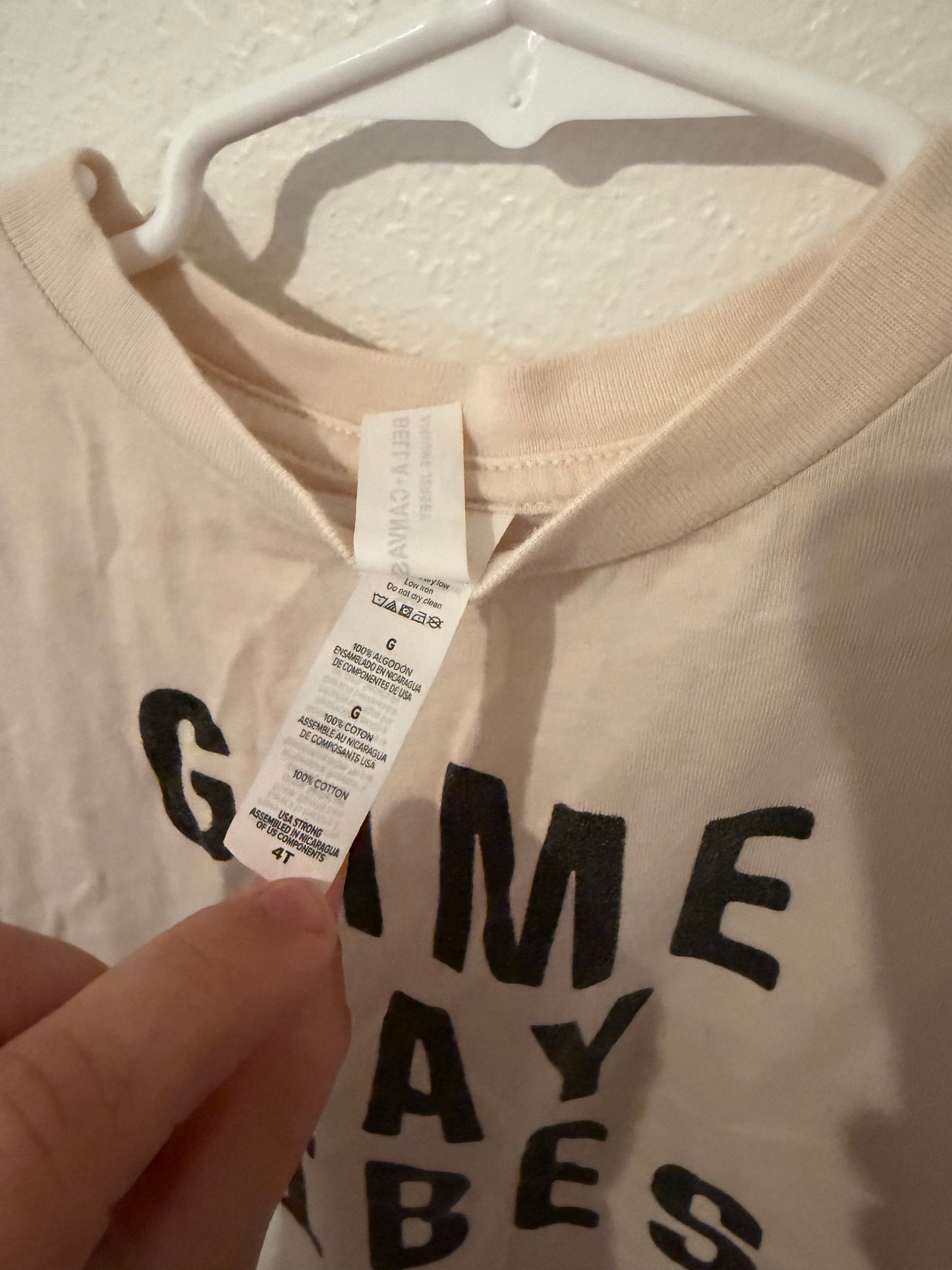 Game Day Toddler Tee Size 4
