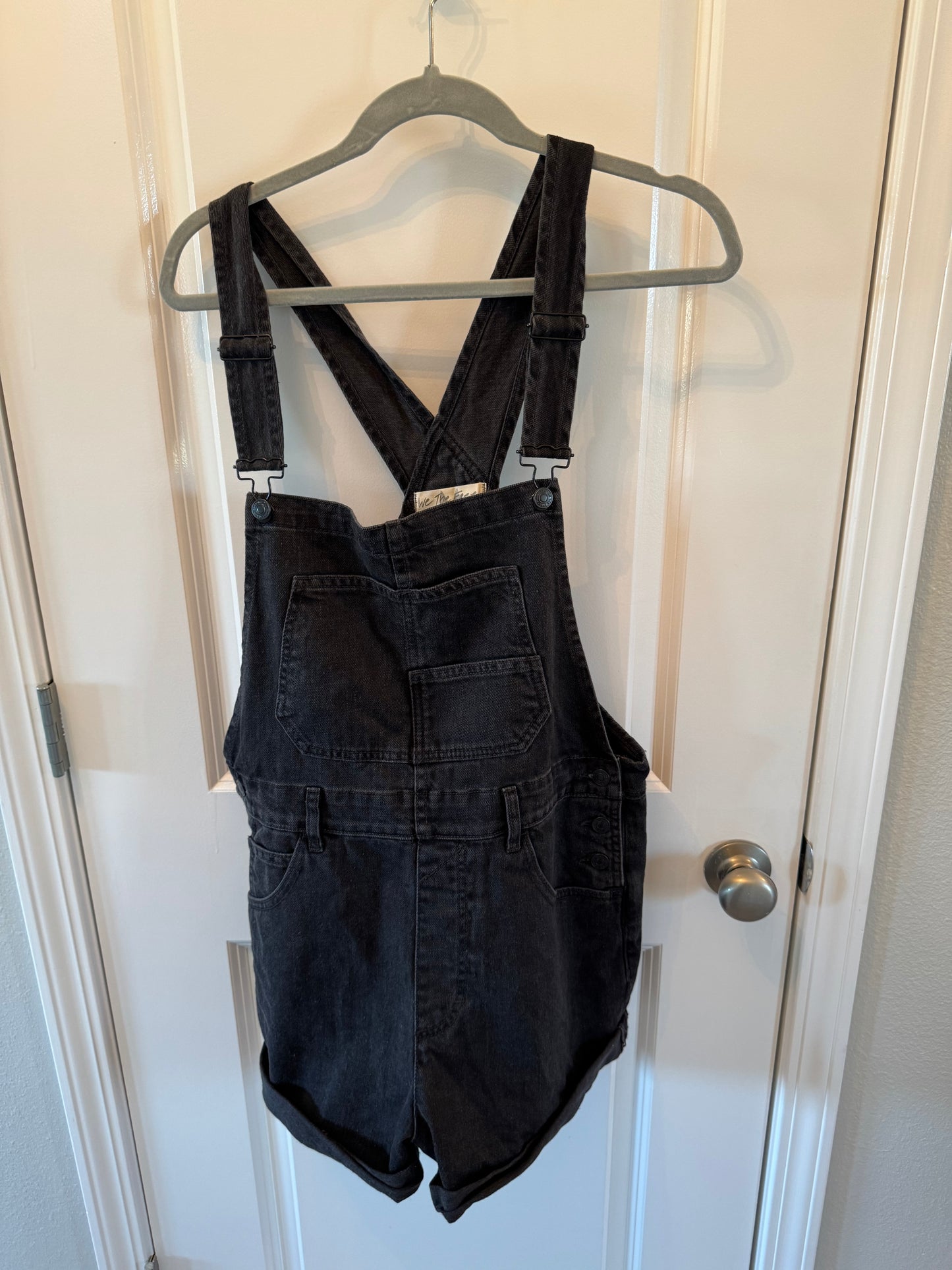 Free People We the Free Denim Overalls Women’s Medium Black