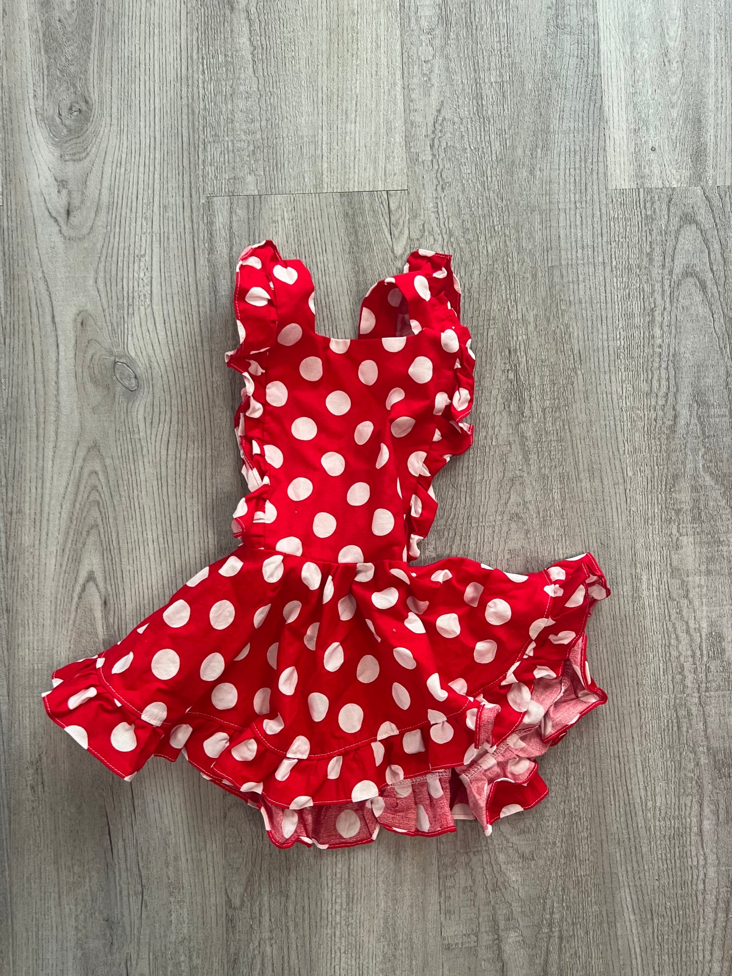 Polka Dot Dress Baby Girl Size 18-24M Red