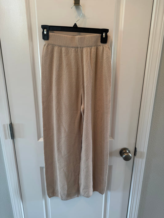 Waffle Knit Wide Leg Lounge Pants Women’s Small