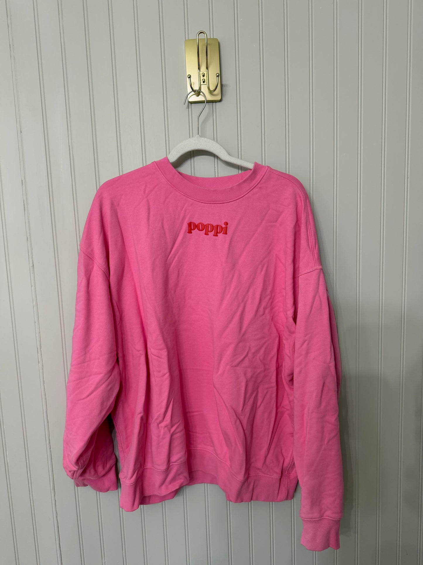 Poppi Soda Limited Edition Birthday Sweatshirt Women’s Large Pink