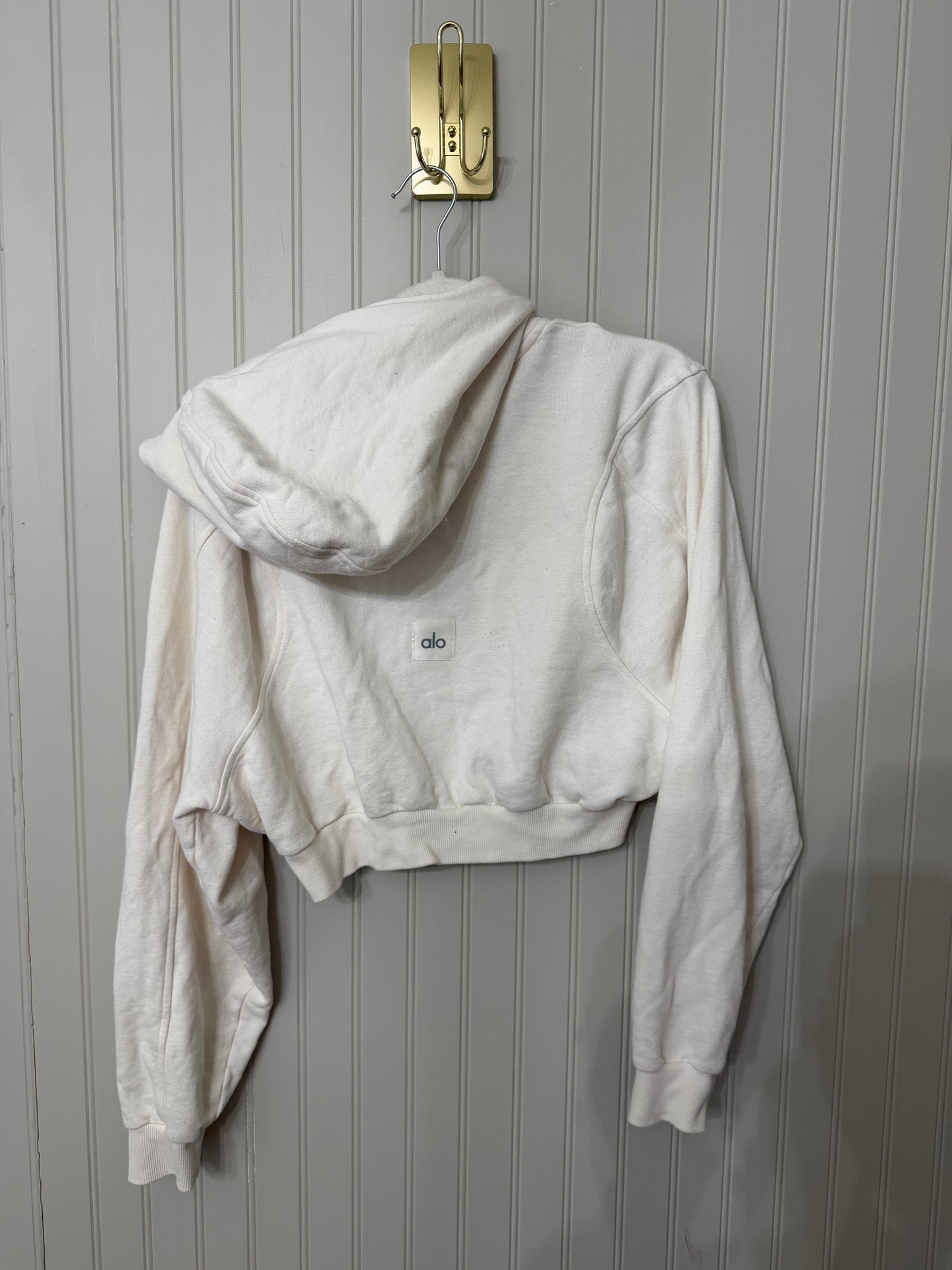 Alo Sweet Escape Zip Up Hoodie Women’s Medium Ivory