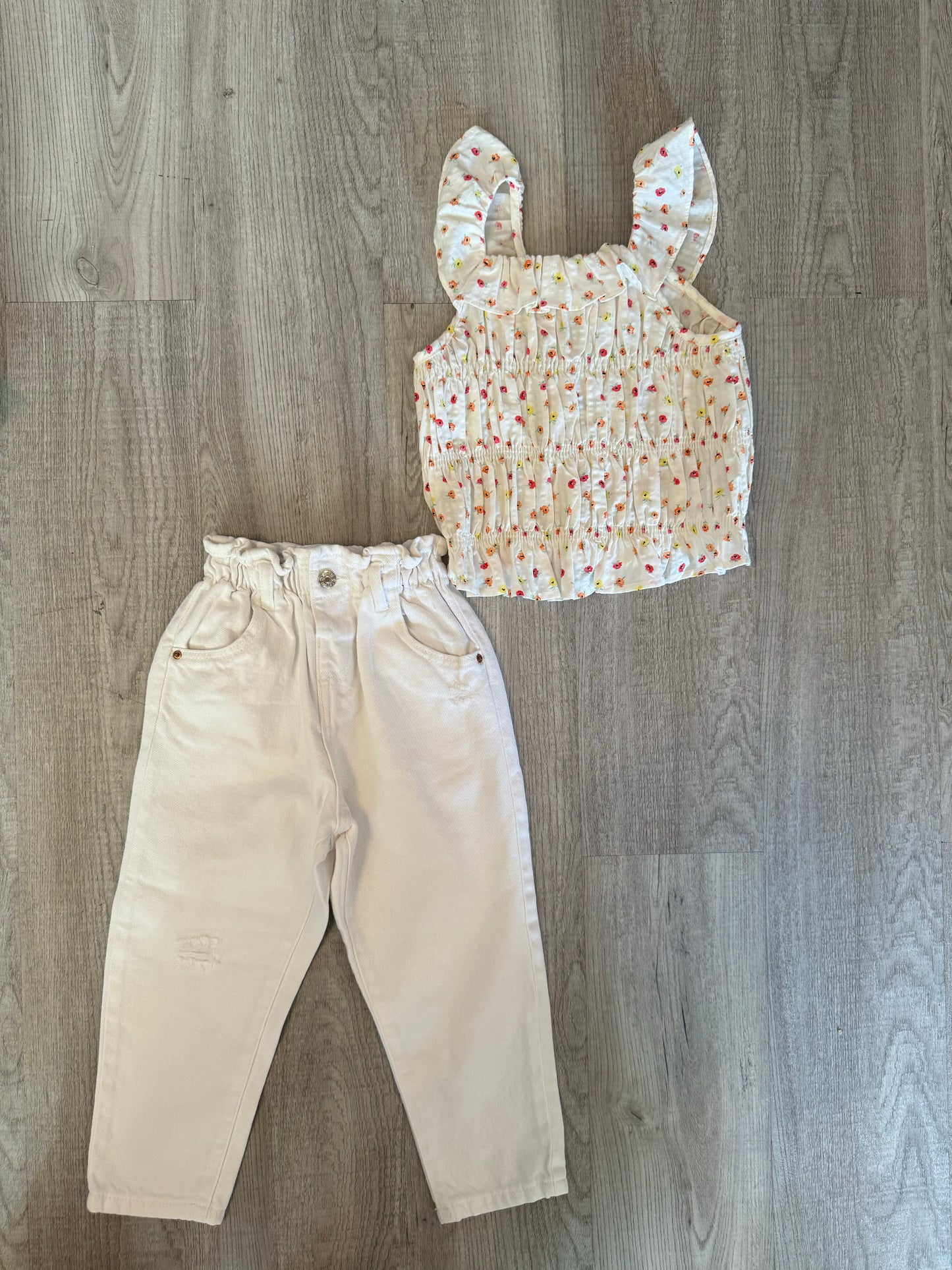 Zara tank & jeans size 3/4 Set