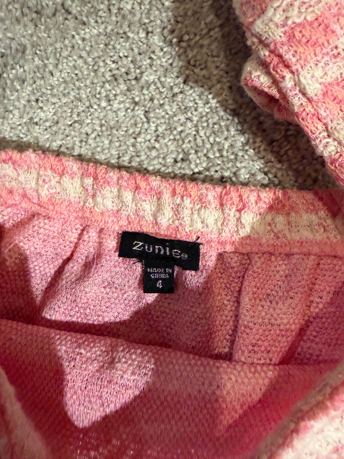 Tweed Matching Set Toddler Set Size 4 Pink