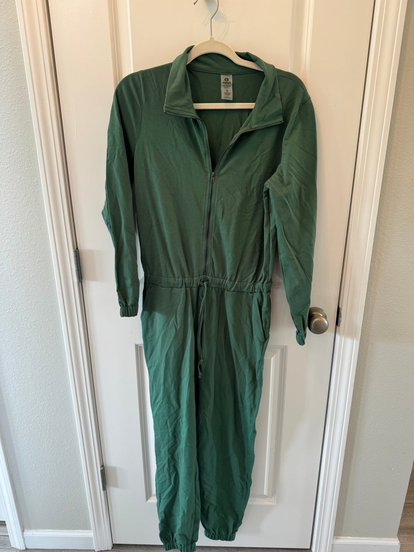 Mono B Utility Jumpsuit Women’s Small Green