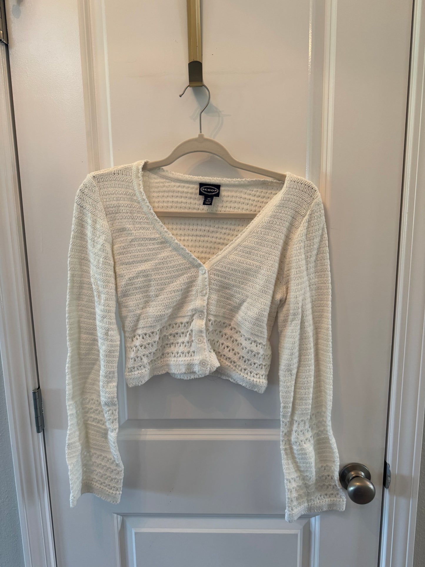 Scoop Cropped Knit Sweater Women’s XS