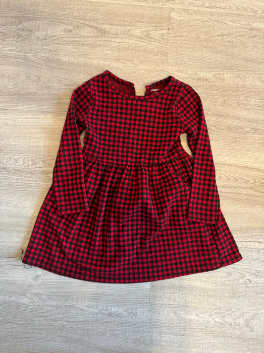 Old Navy Plaid Dress Toddler Size 4T