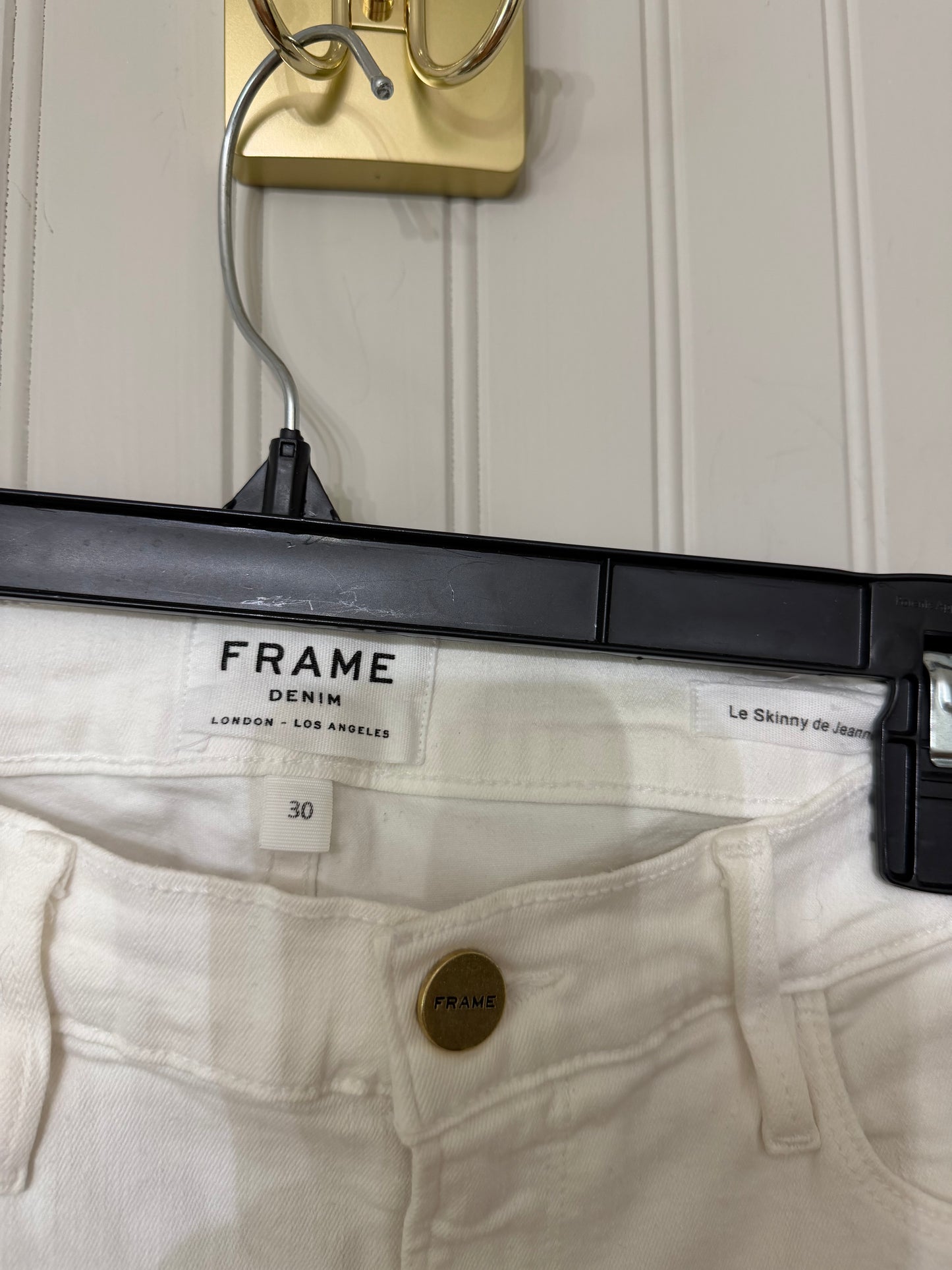 Frame Denim Le Skinny Flare Jeans Women’s Size 30 White