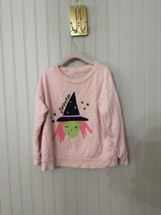 Spooky Witch Sweatshirt Toddler Size 4T