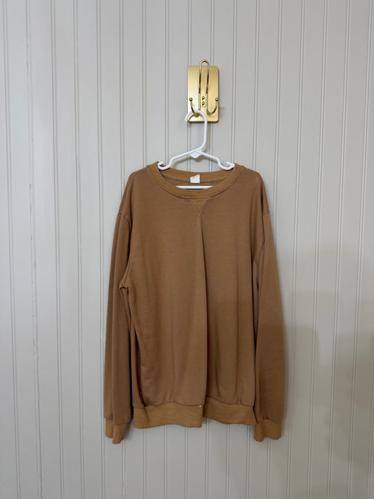 Knit Thermal Shirt Youth Size 11-12 Years Tan