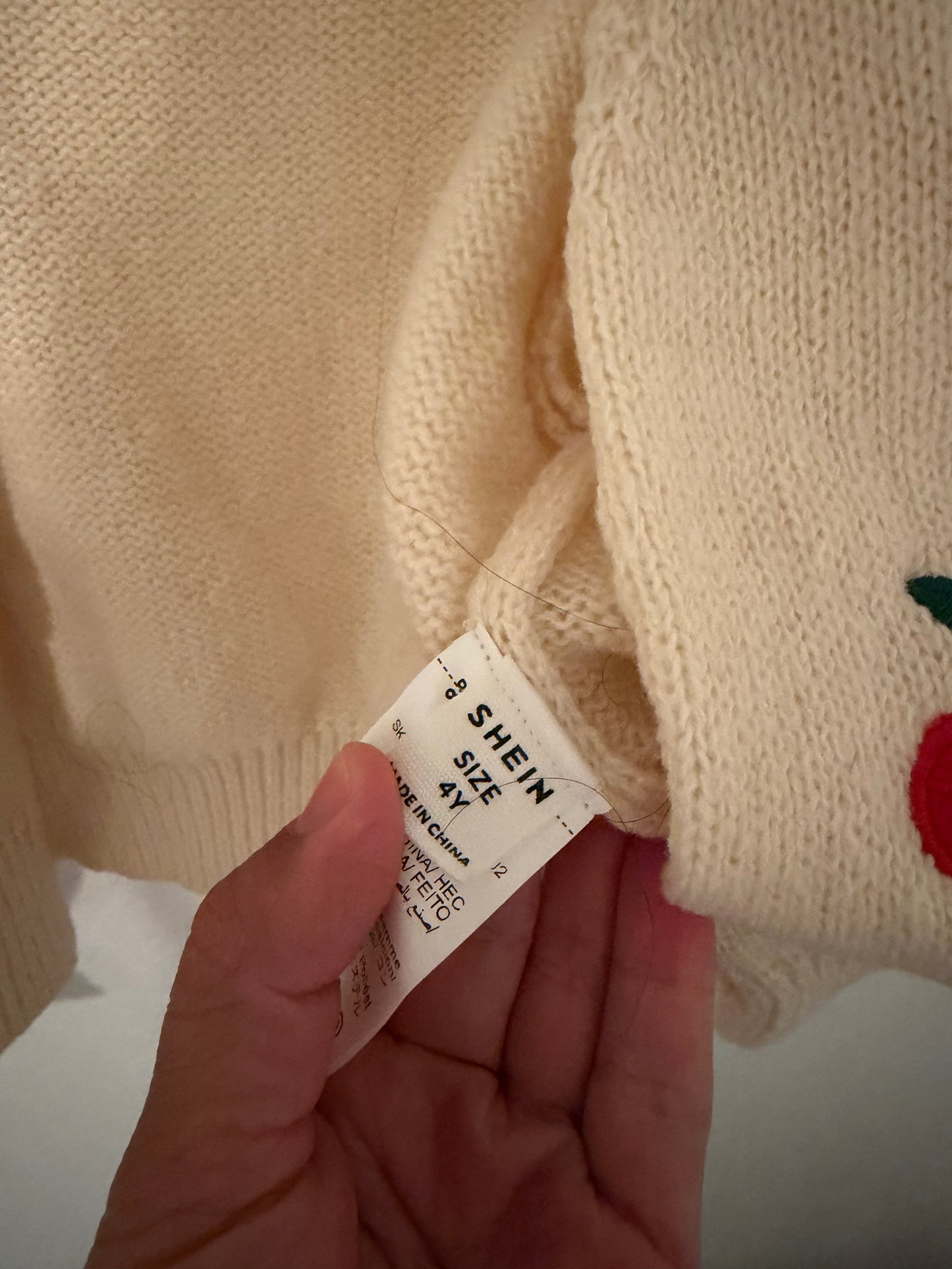 Toddler Girl Sweater Size 4Y