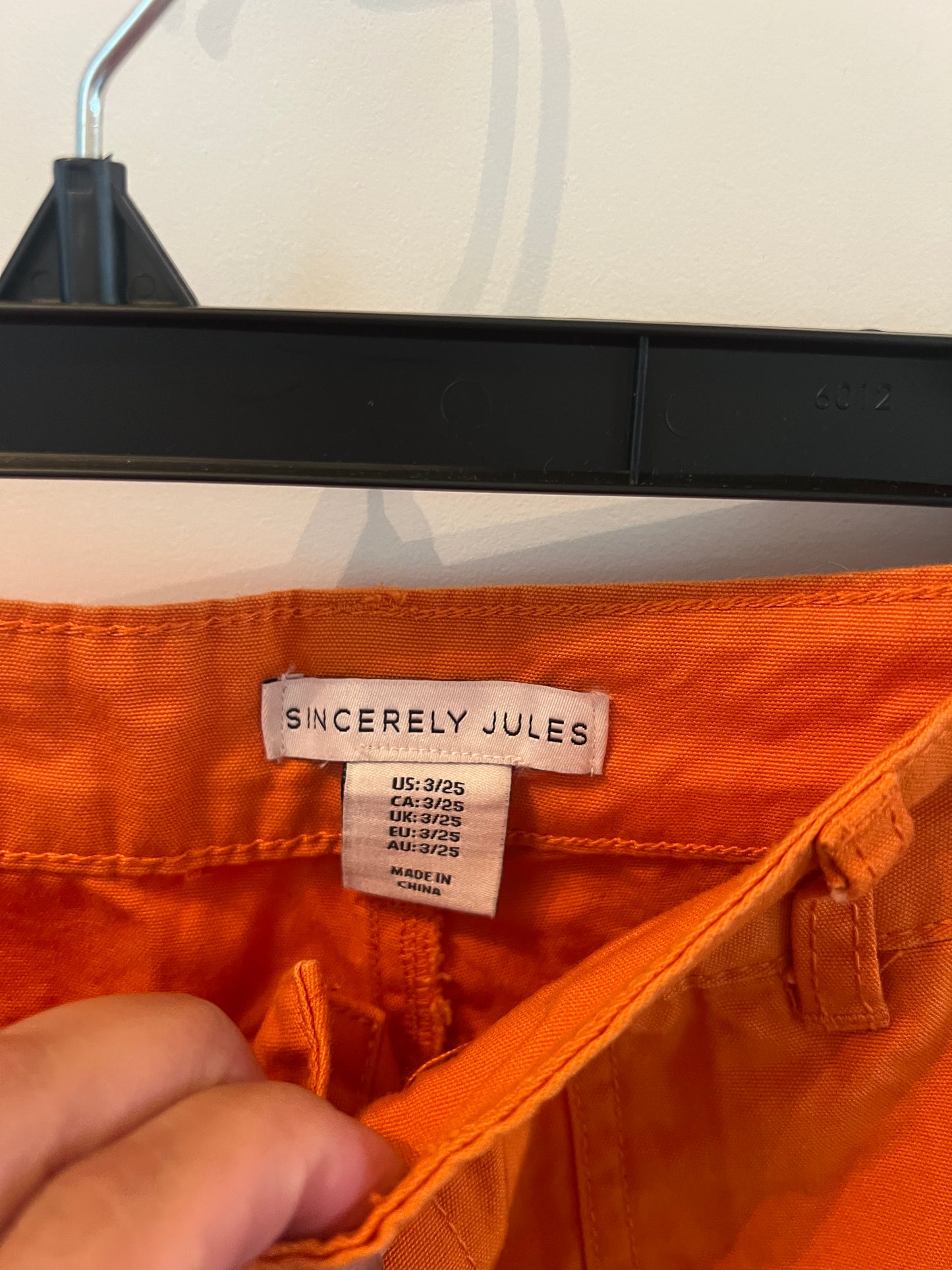 Sincerely Jules Cargo Pants 3/25 Orange