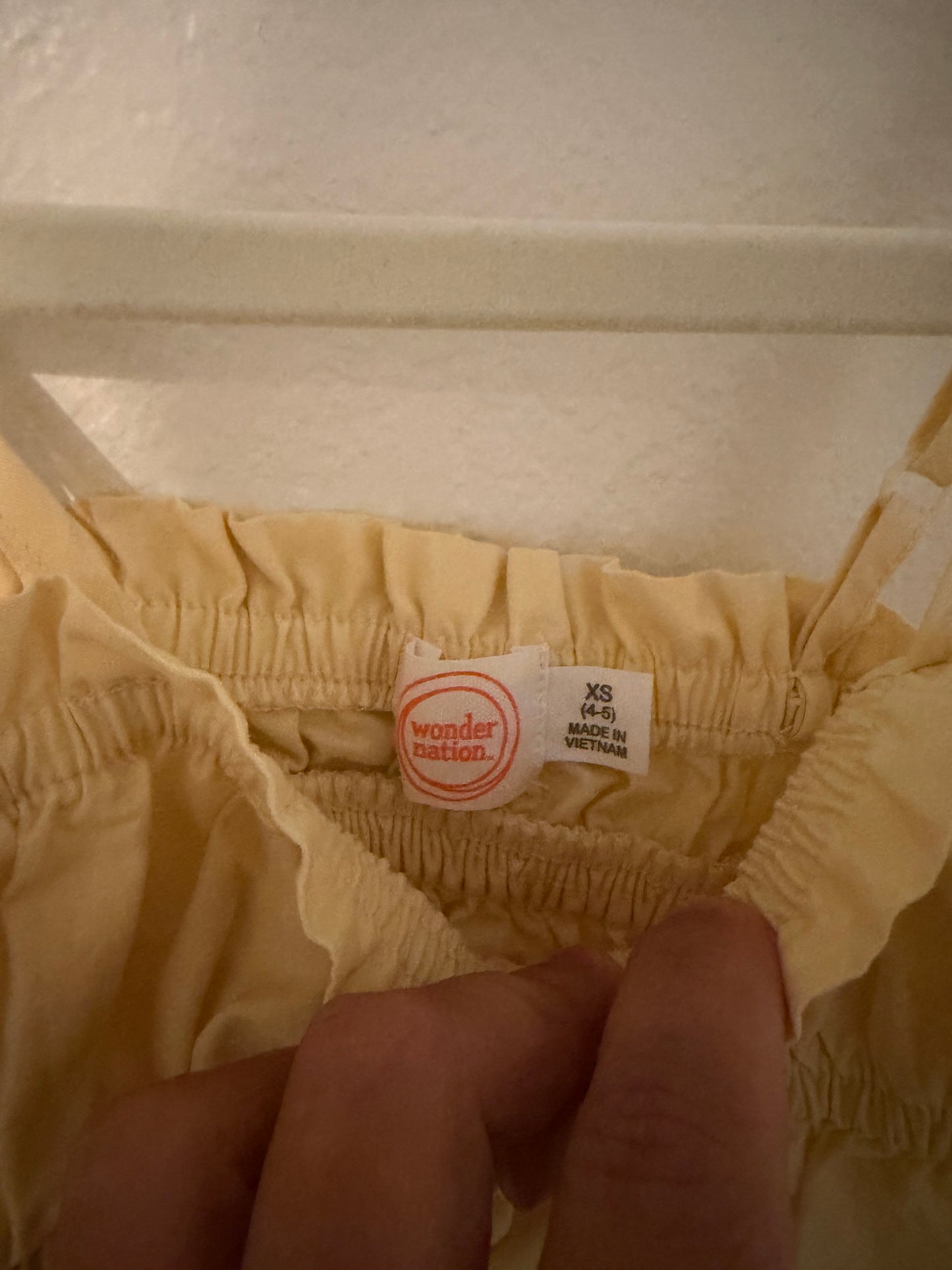 Toddler Girl Yellow Tank Size 4/5