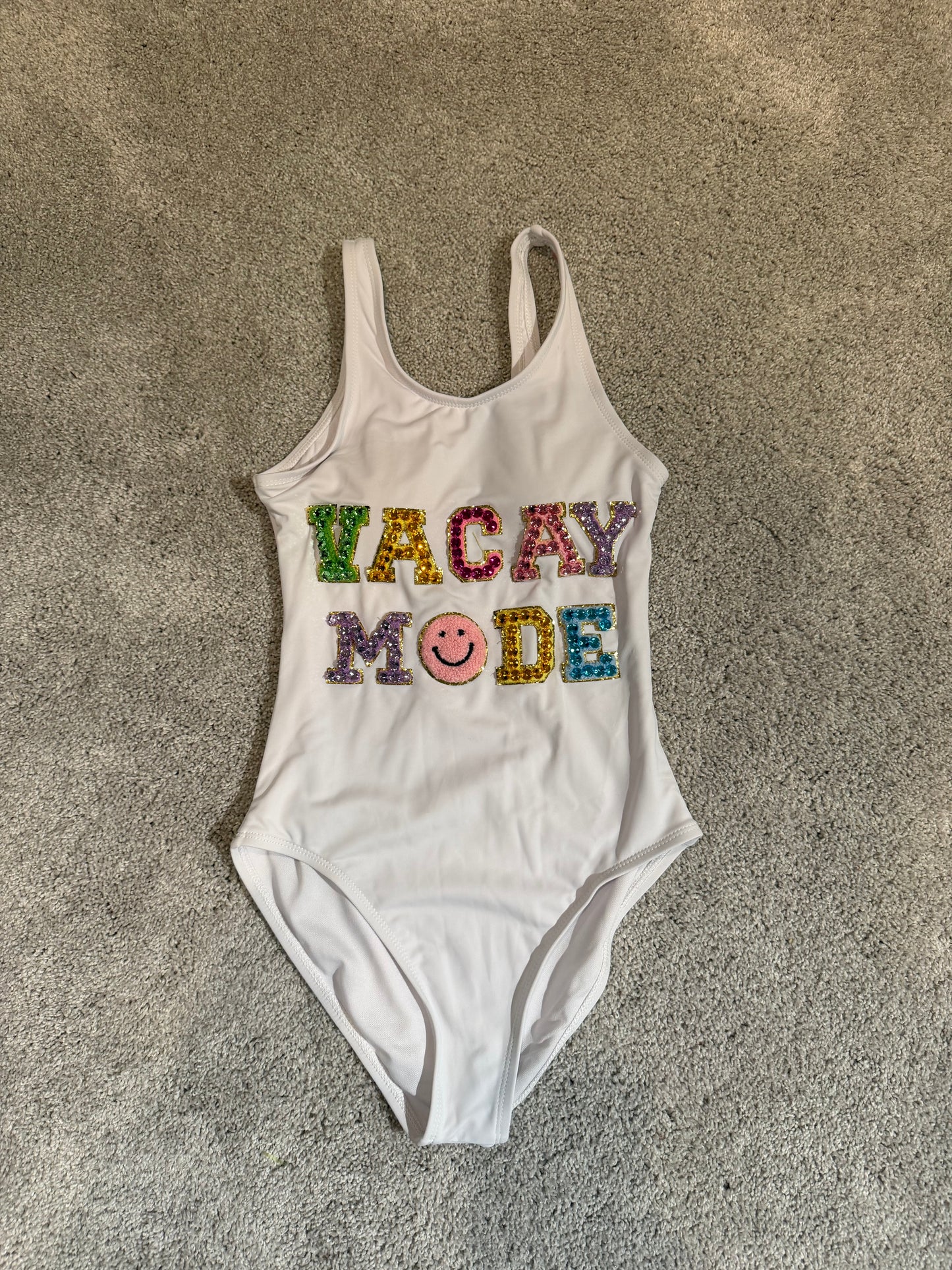 Lola + the Boys Vaca Mode Swimsuit Girl’s Size 14 White