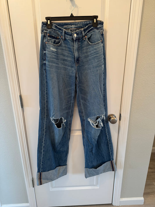 American Eagle Women’s Wide Leg Jeans Size 4L