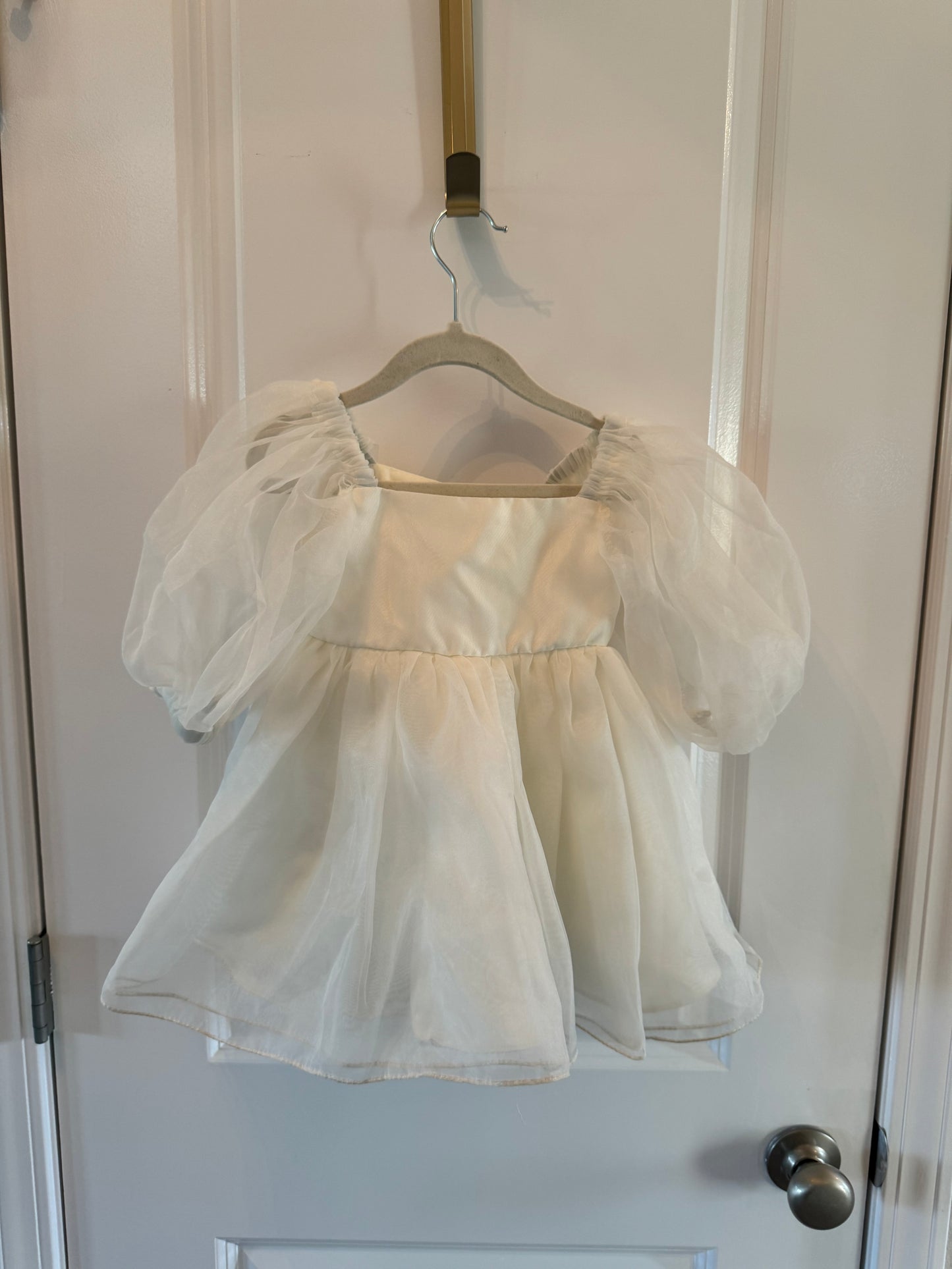 Rue Muu Tulle Dress Toddler Girls Size 2/3 Years White