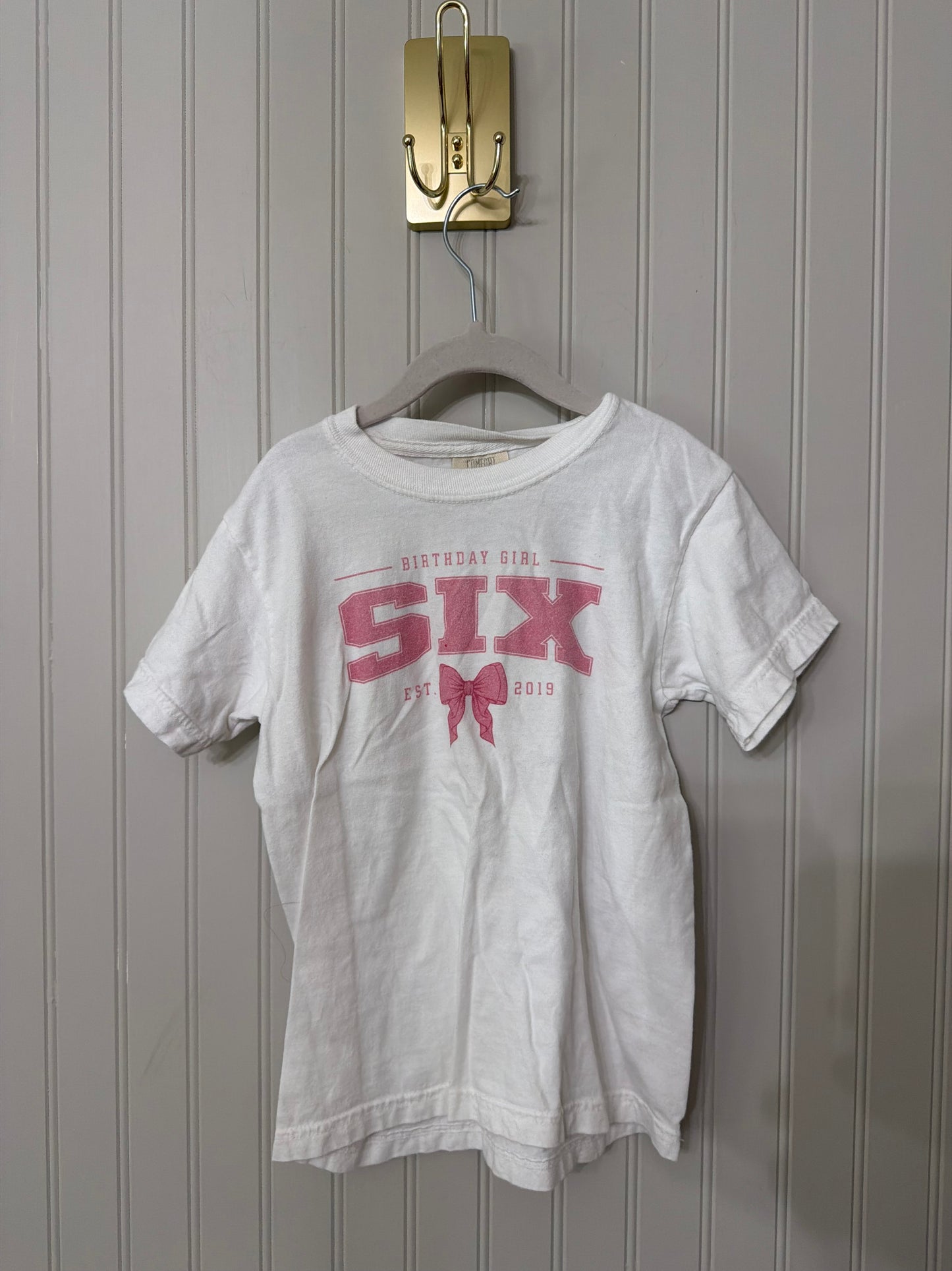 Birthday Girl Six Tee Girl’s Size Small