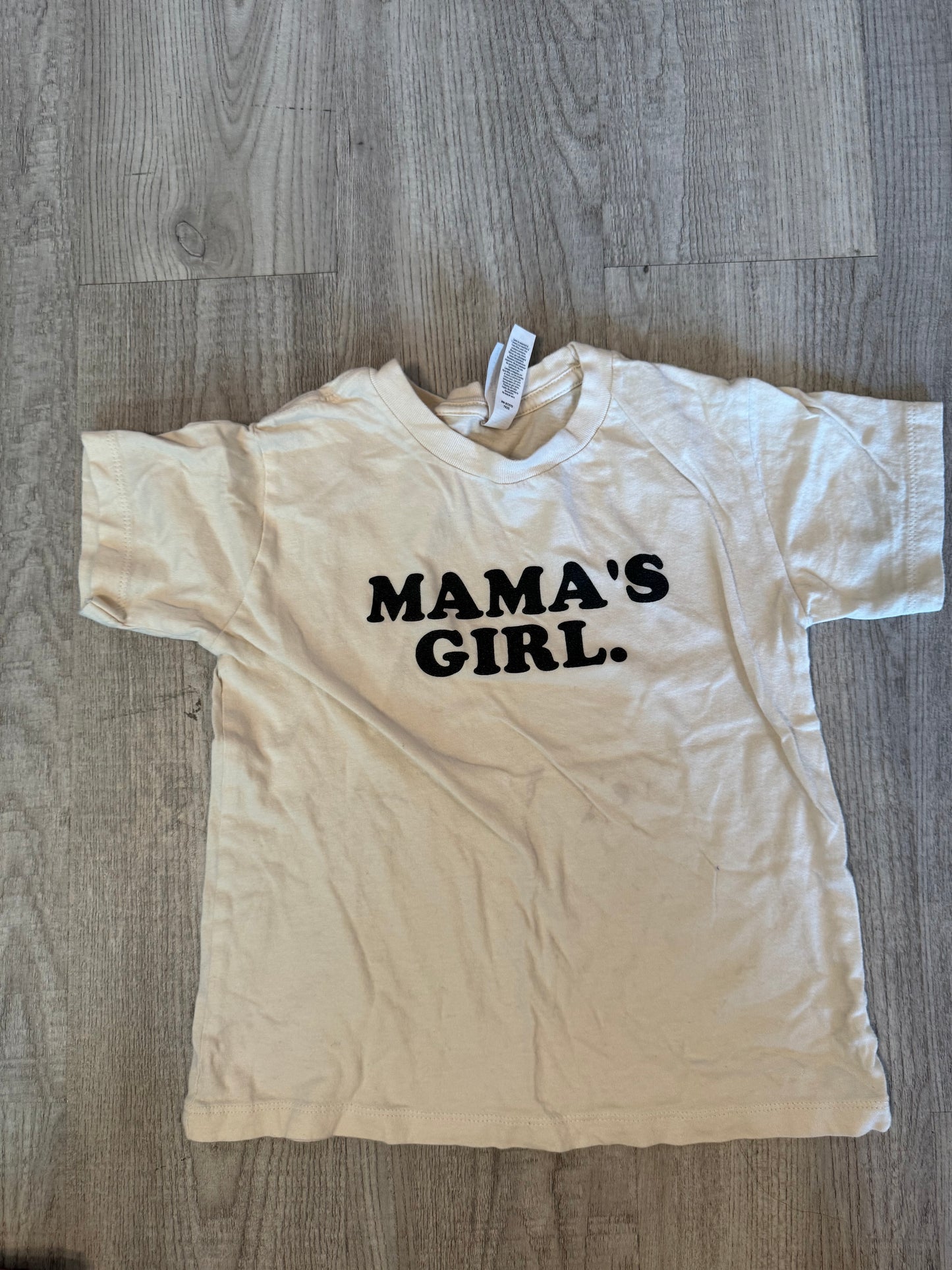 Mamas Girl Tee Size 5T (small stain as shown)