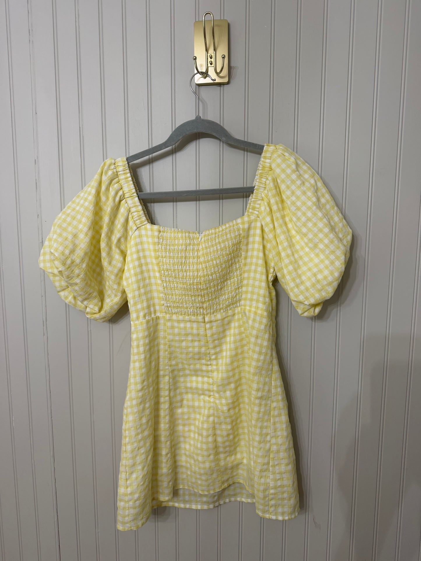 Mable Yellow Gingham Dress Size Small