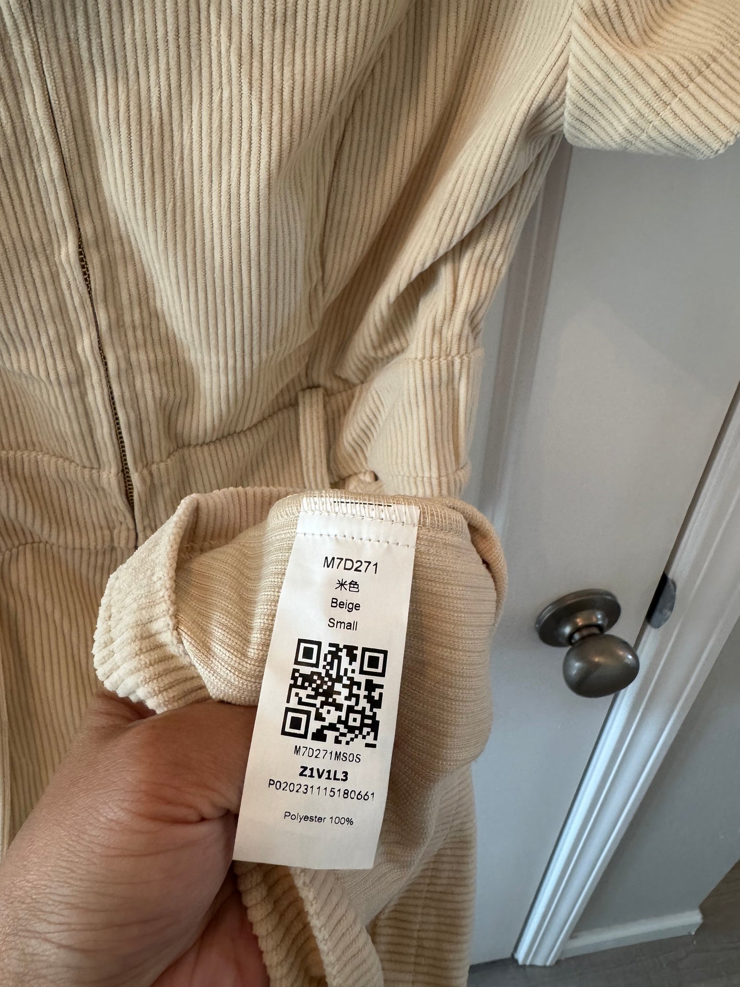 Corduroy Romper Women’s Small