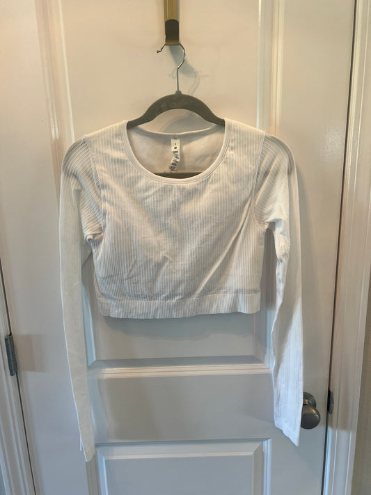 Lululemon Long Sleeve Crop Top Women’s Size 8 (Medium) White