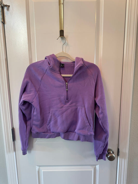 Half Zip Hoodie Women’s Small Purple
