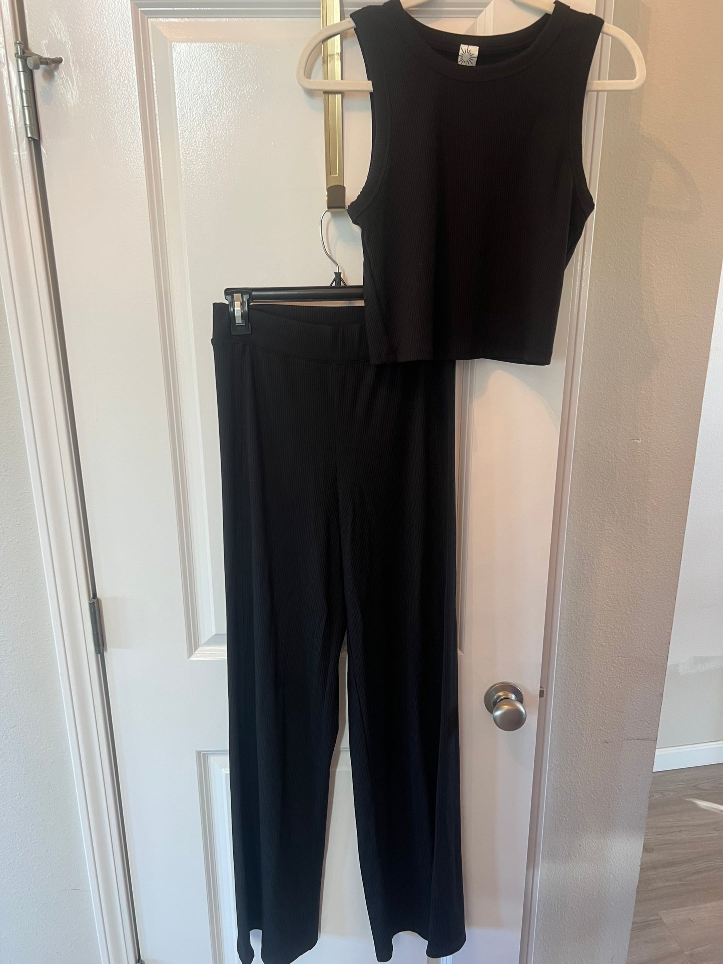 Aerie Ribbed Matching Set Women’s Size Small/Medium Black