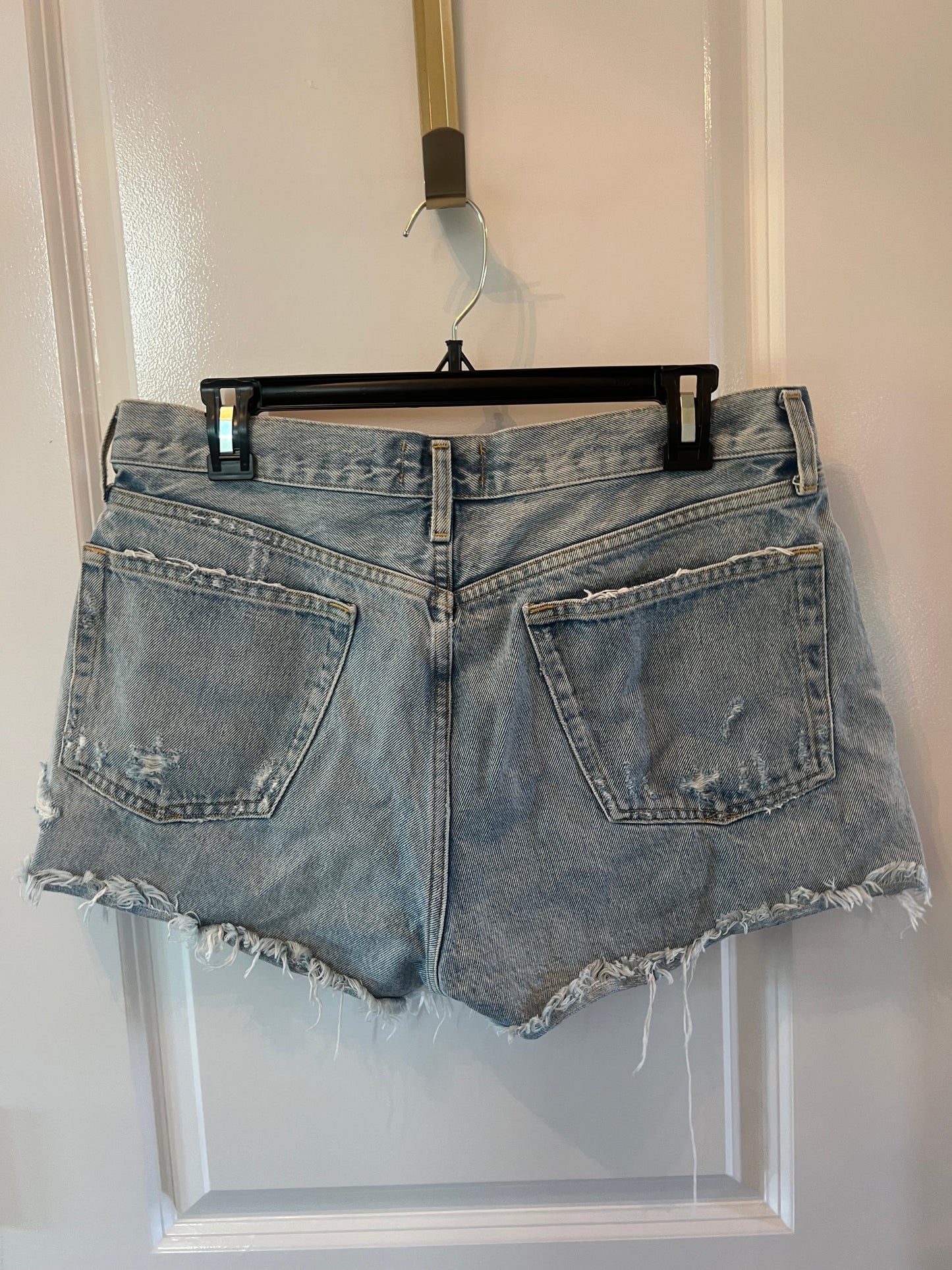 Agolde Cut Off Denim Shorts Women’s Size 30 (8)