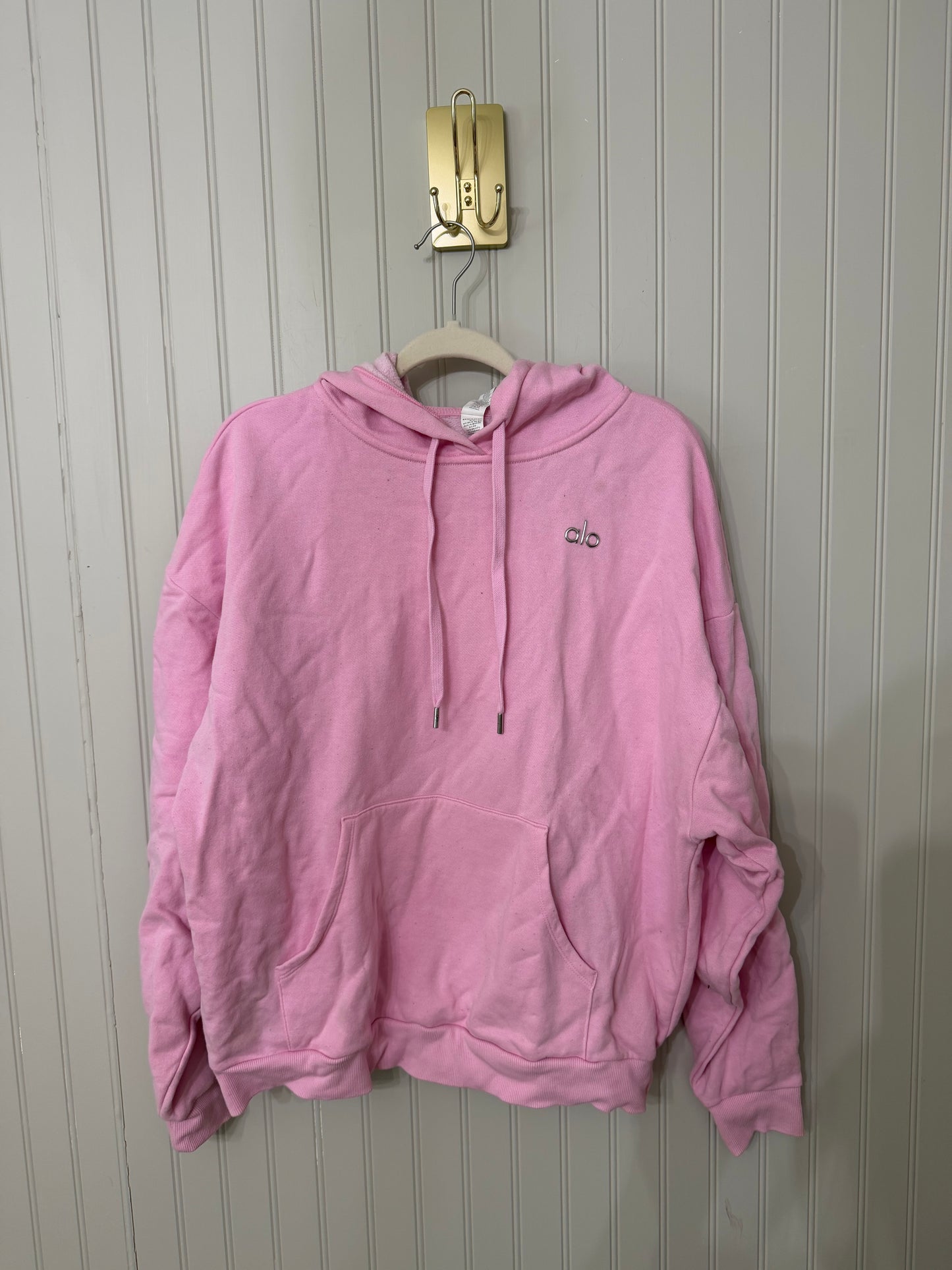 Alo Yoga Bubblegum Pink Hoodie Size Medium (please see description)