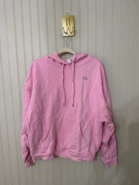 Alo Yoga Bubblegum Pink Hoodie Size Medium (please see description)