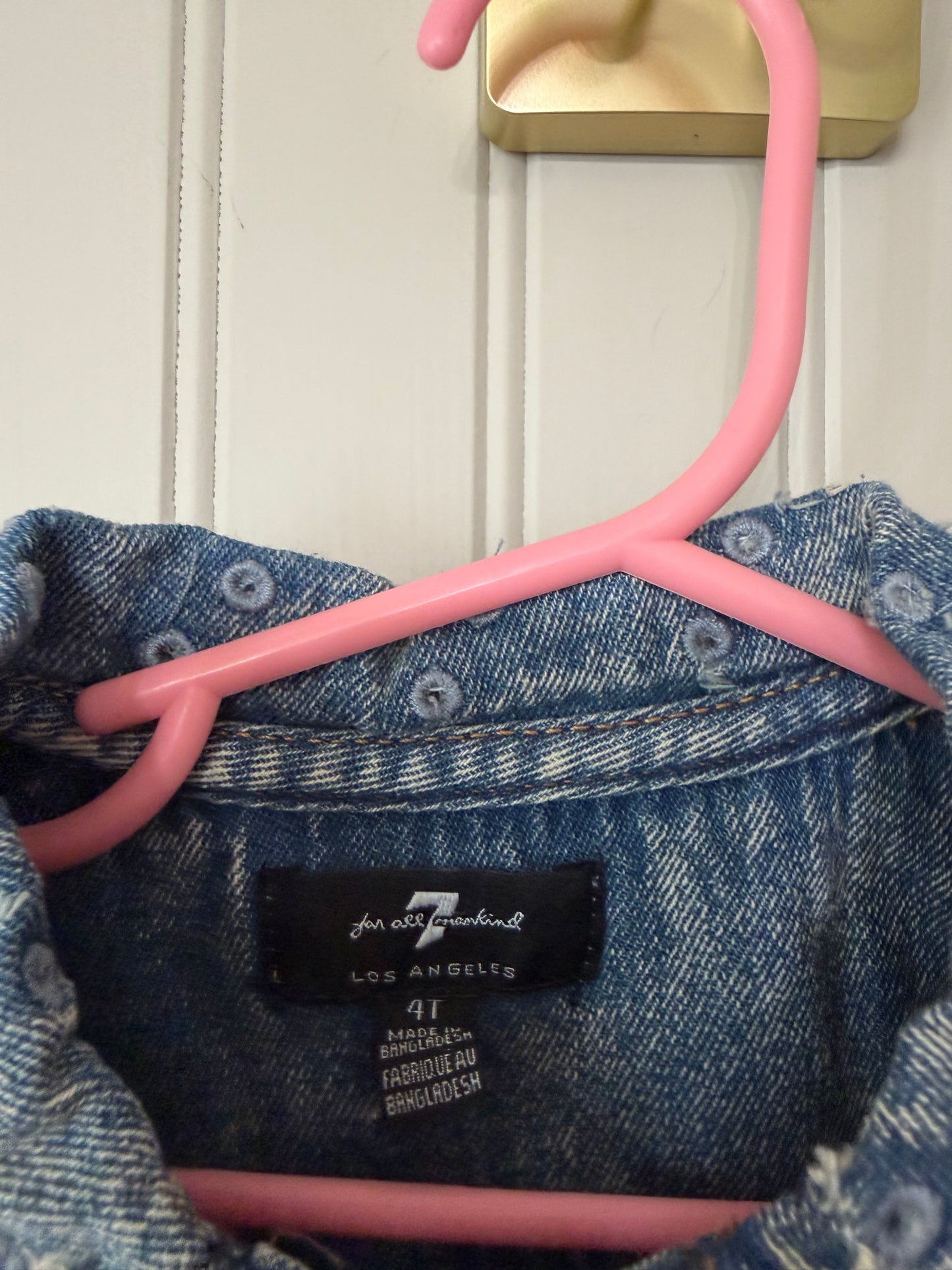 7 for mankind denim dress Size 4Y
