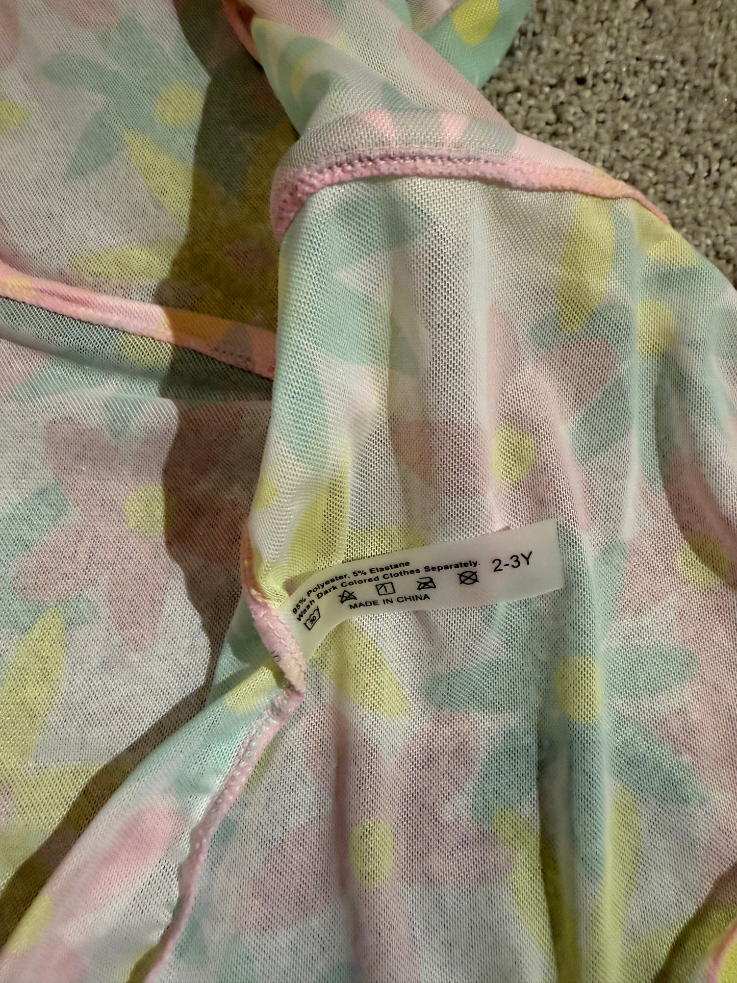 Floral Swimsuit Size 2/3