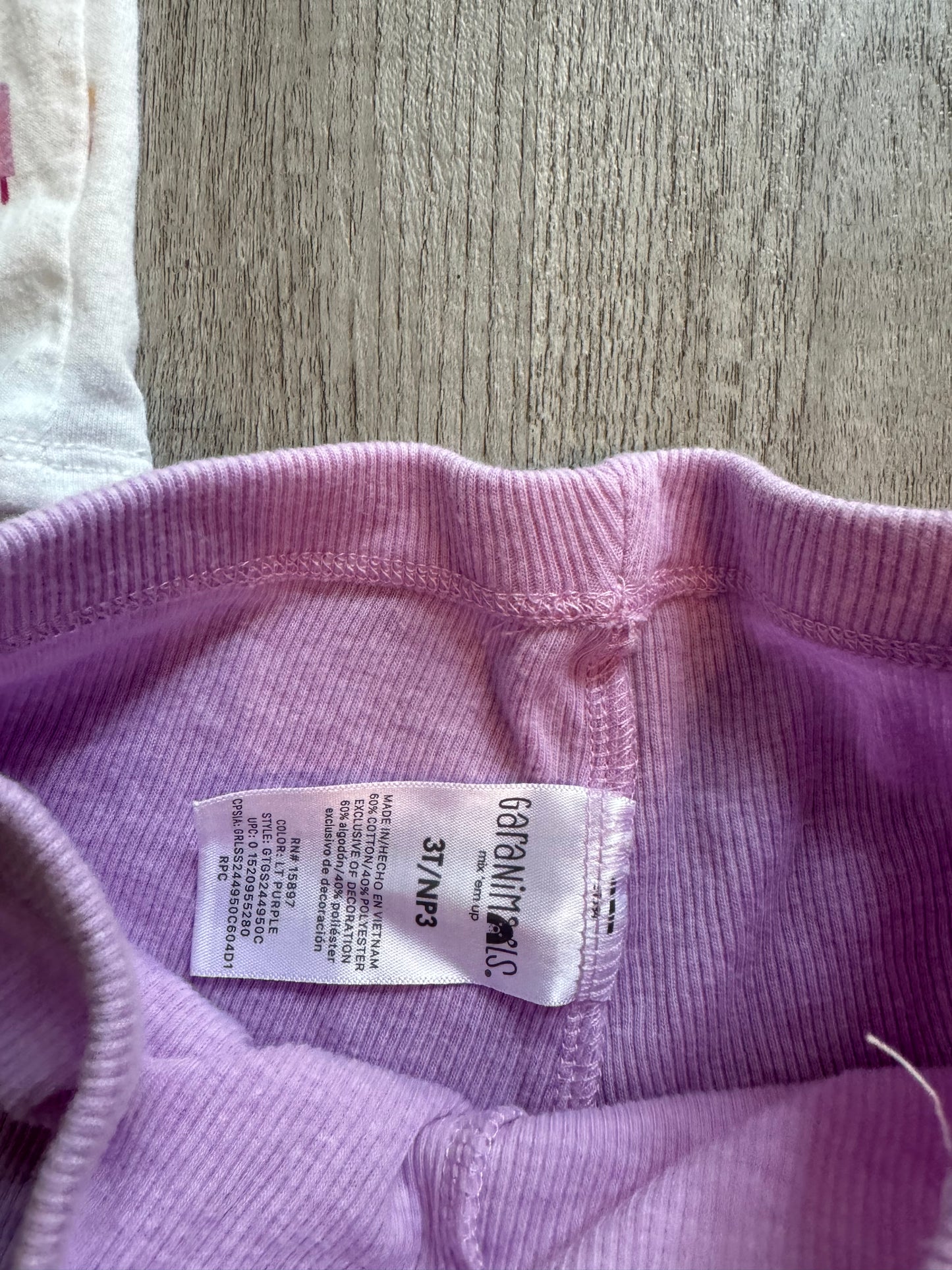 Popsicle Outfit Toddler Girl Size 3T White Lilac