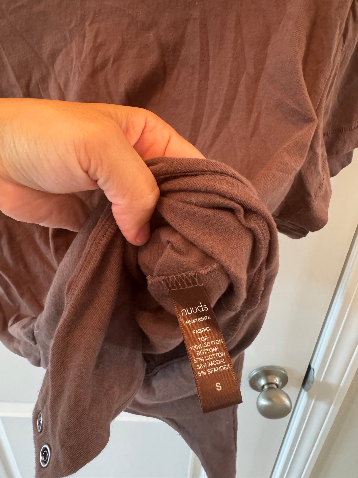 Nuuds Bodysuit Women’s Small Brown