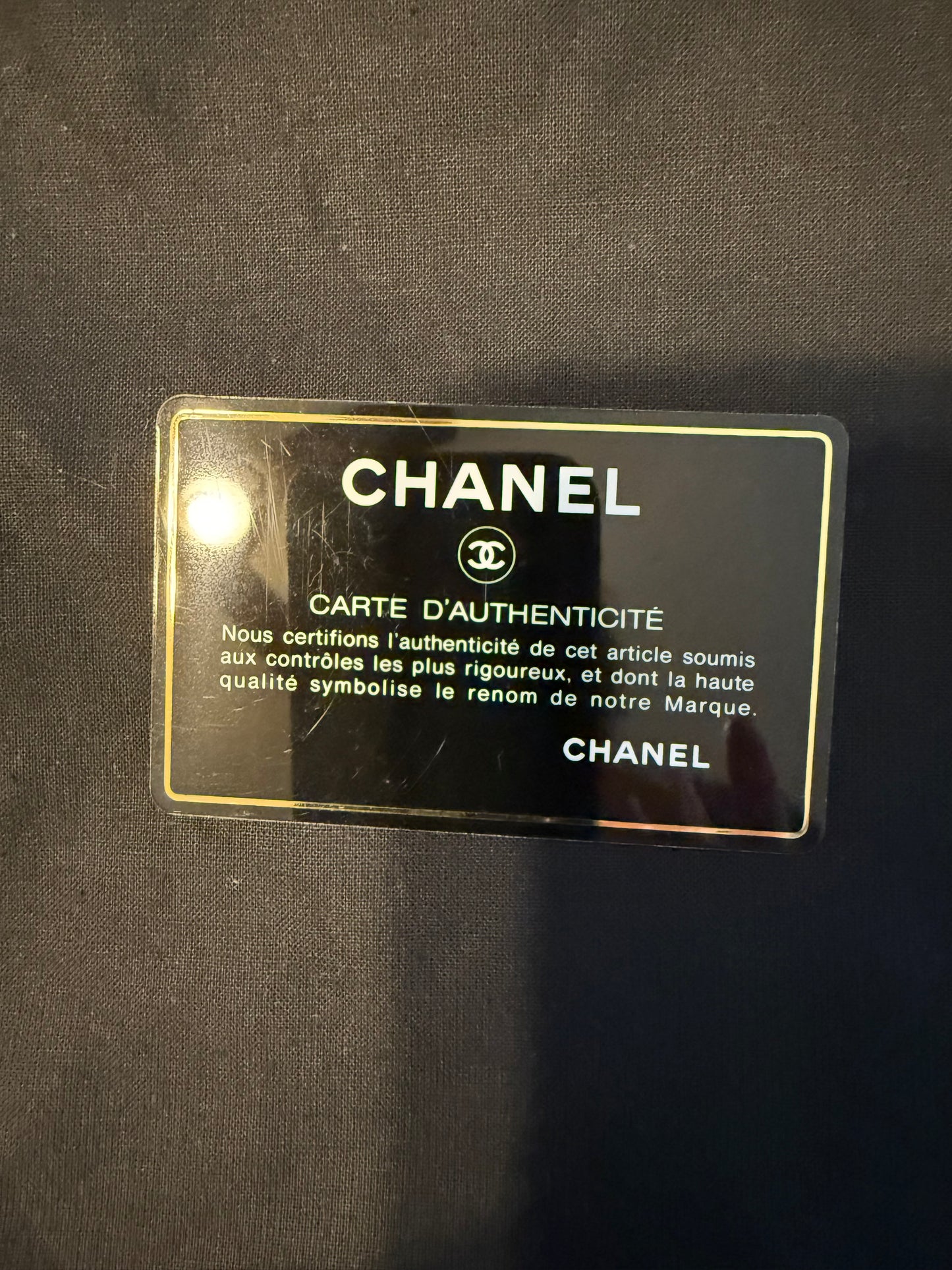 Chanel Large Classic Handbag Grained Calfskin & Gold-Tone Metal 
Black