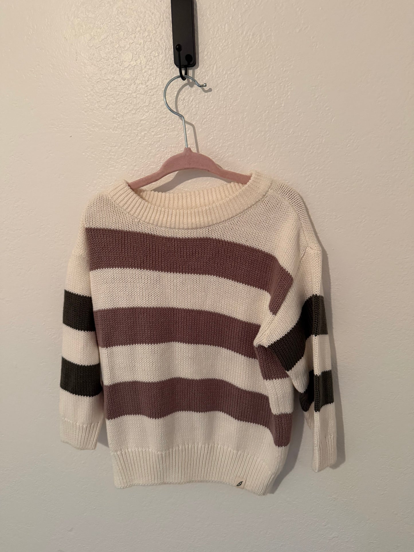 Easy Peasy Stripe Knit Sweater Toddler Size 2T