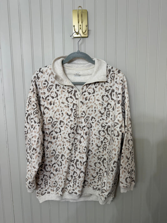 Aerie Cheetah Quarter Zip Women’s XS