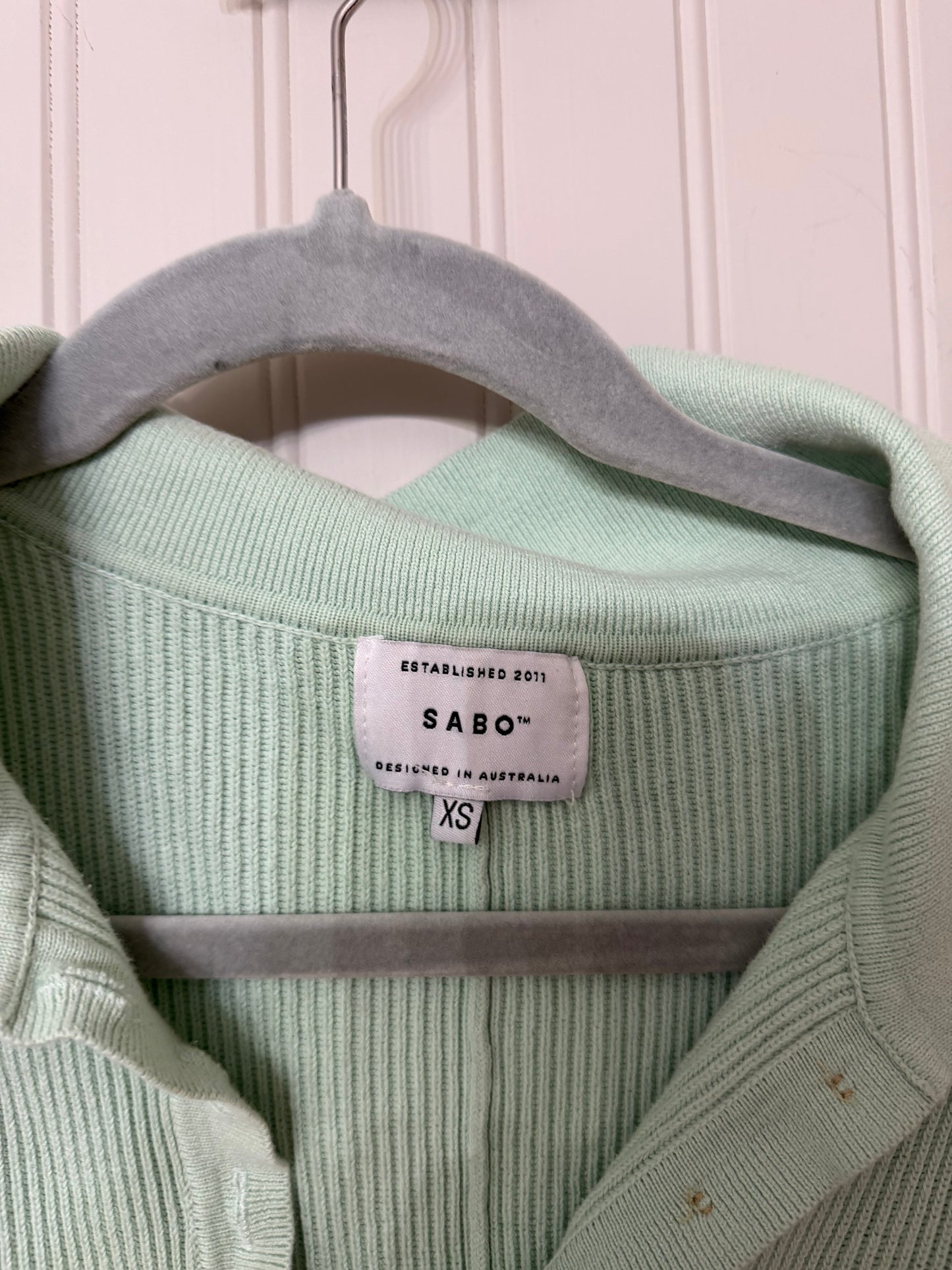 SABO Ribbed Knit Playsuit Women’s XS Mint