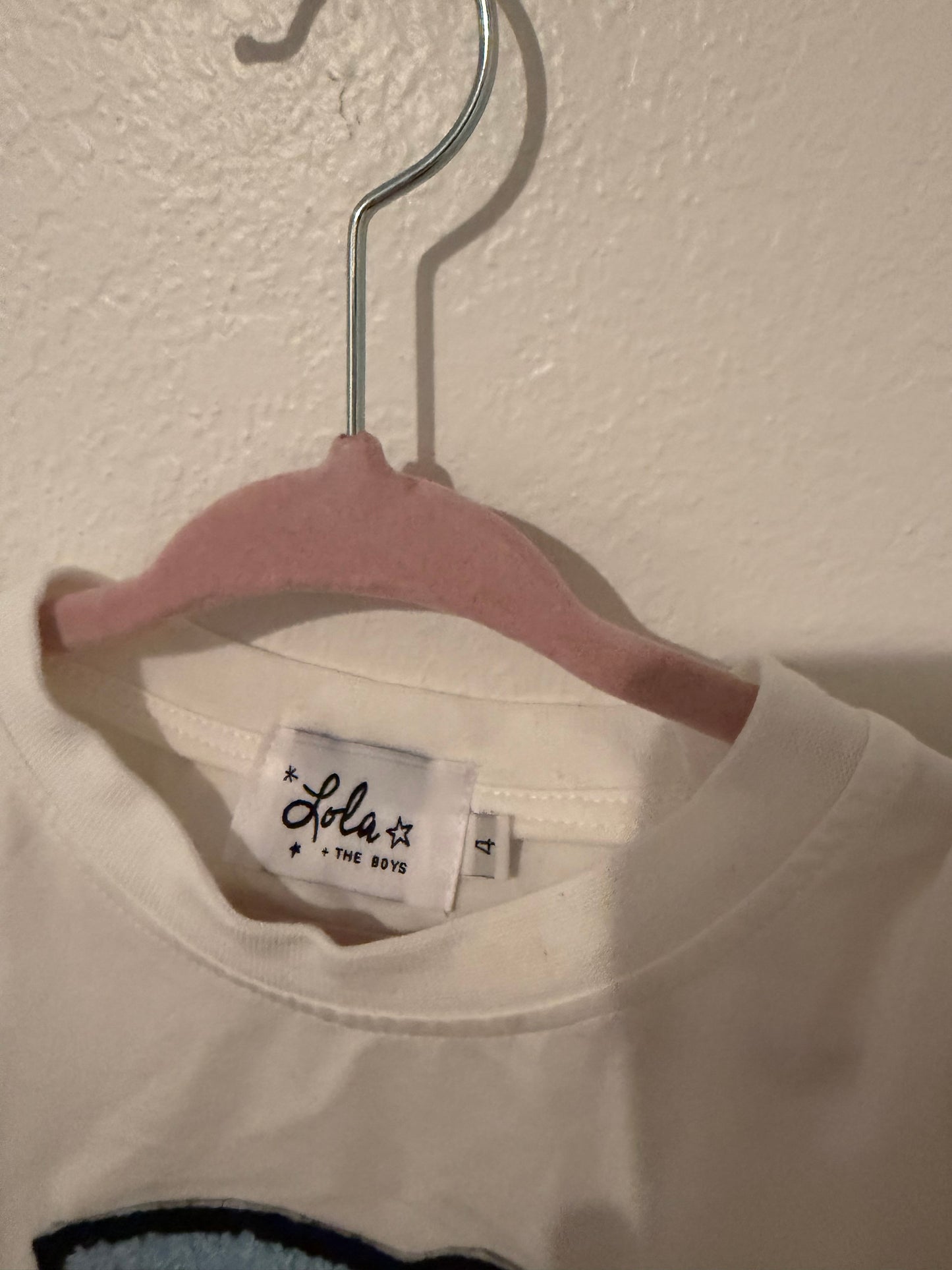 Lola + The Boys Roller Tee Toddler Size 4 White