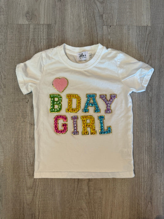 Lola & the Boys Bday Tee Size 5