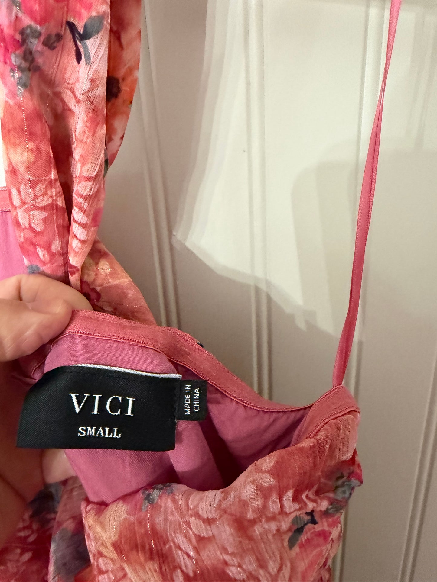 Vici Floral Maxi Dress Women’s Small Pink