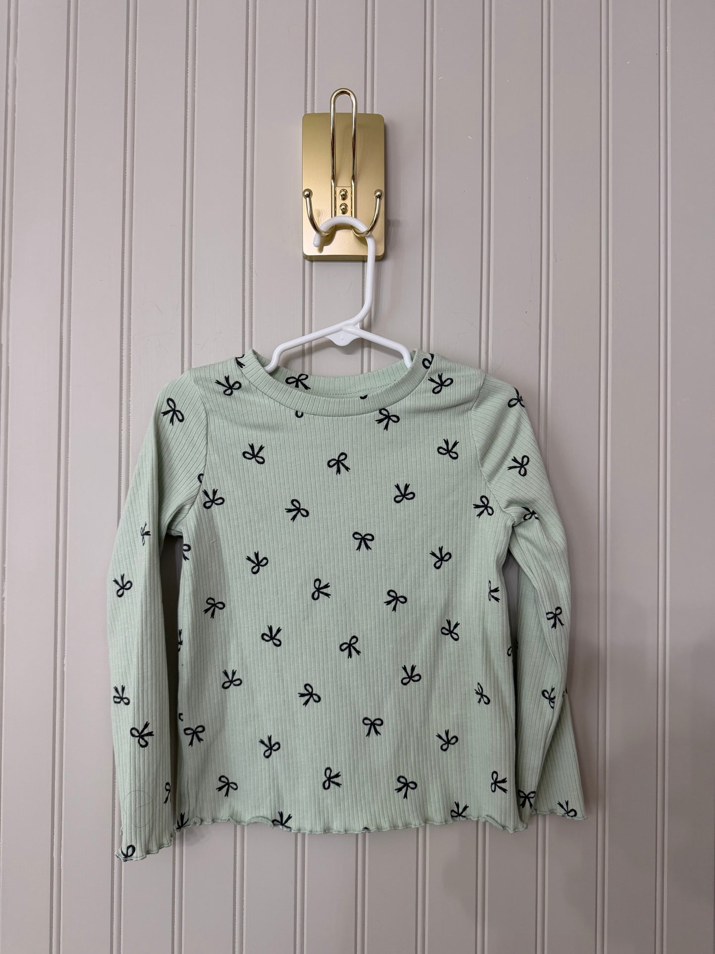 Cat & Jack Bow Print Top Toddler Size 4T