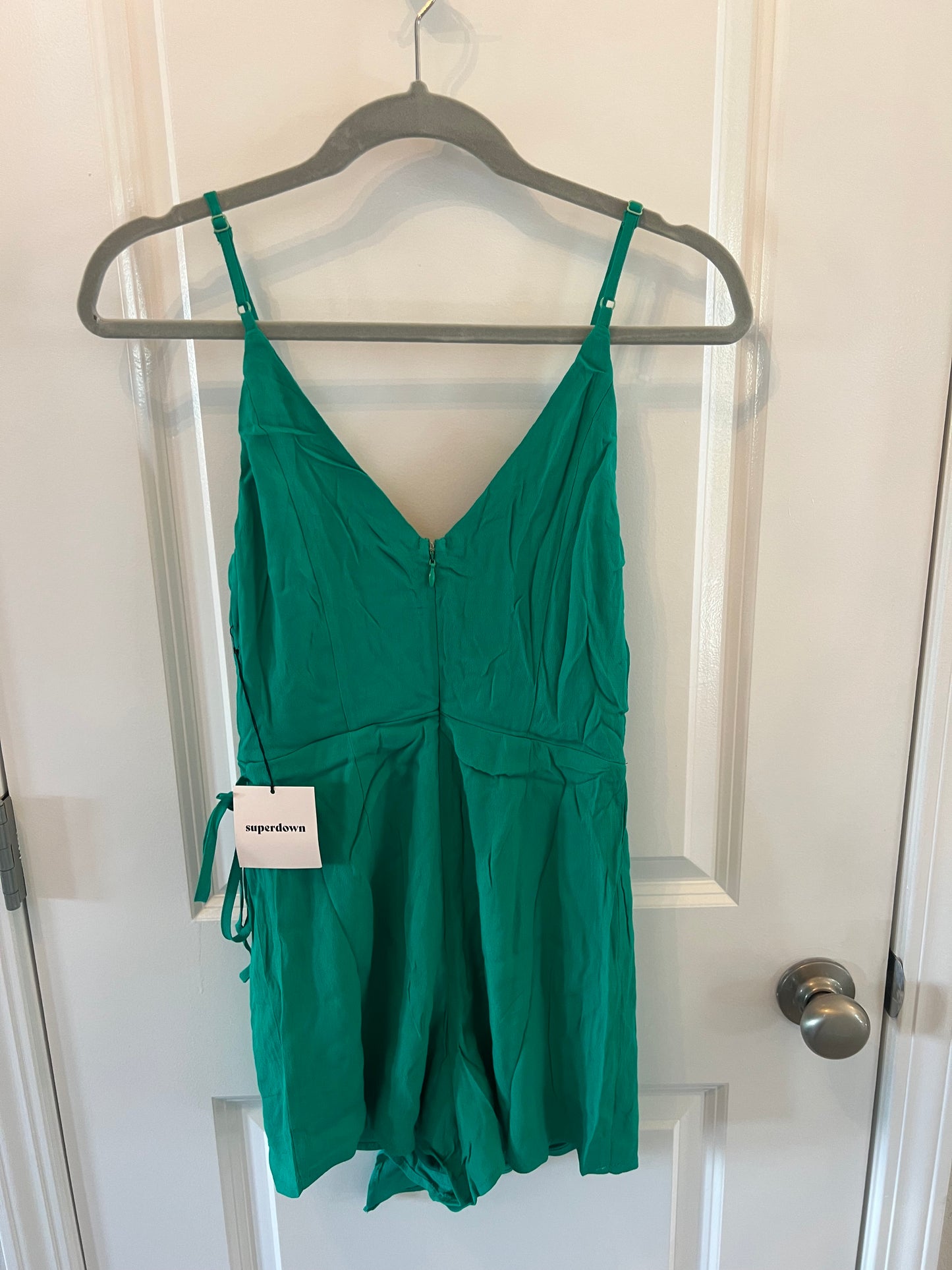 Superdown Karen Wrap Romper Women’s Size XS Green