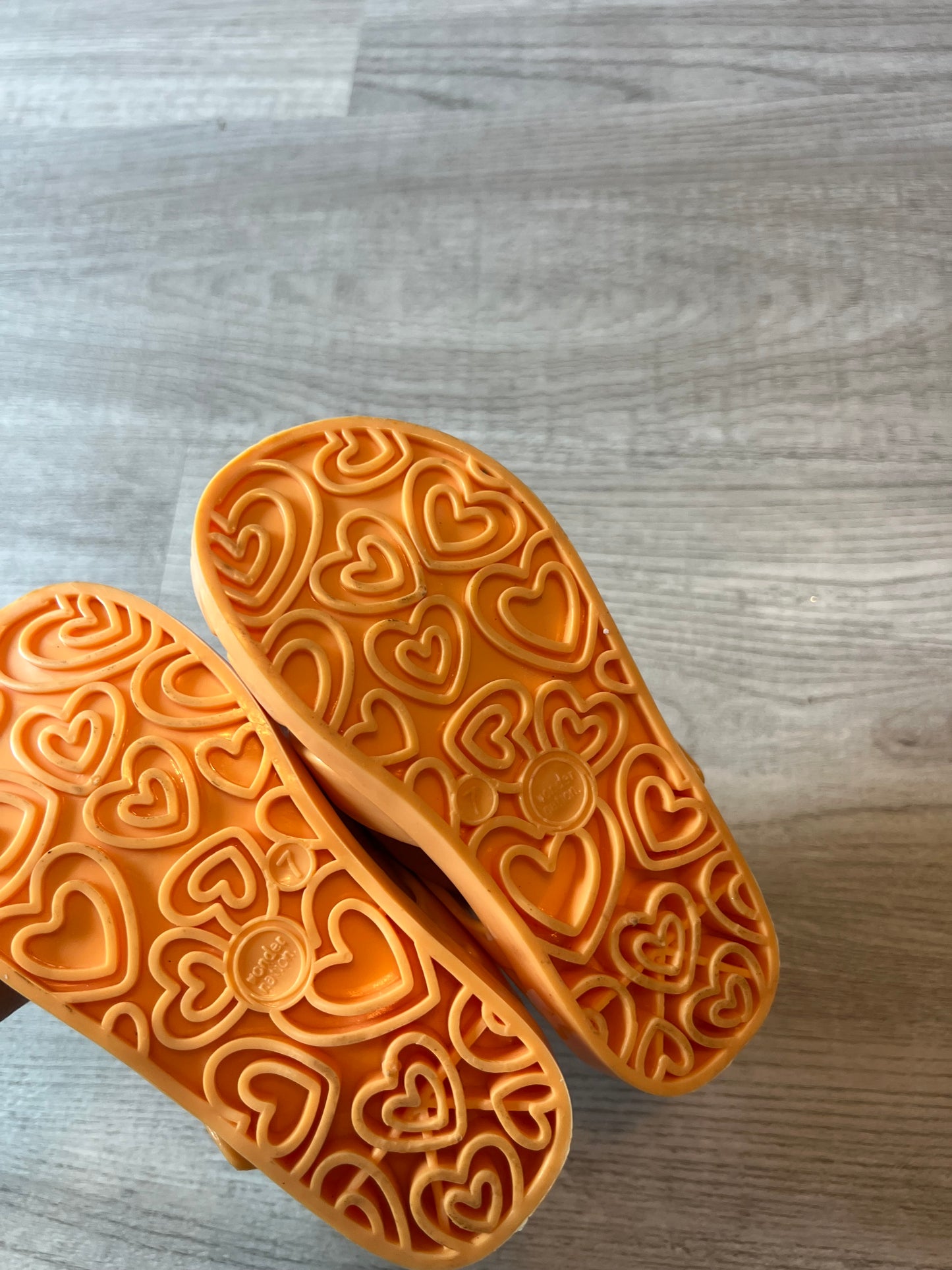 Jelly Sandals Toddler Girl Size 7 Orange